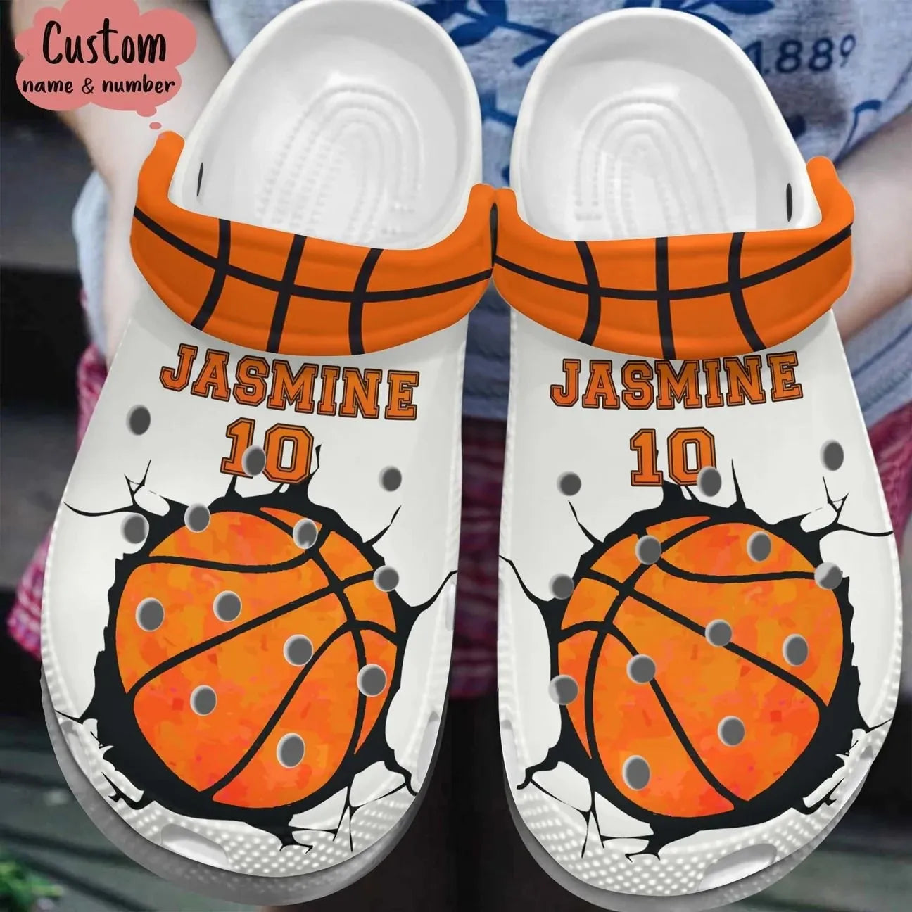 Personalized Basketball Fashion Style 3D Crocs Crocs