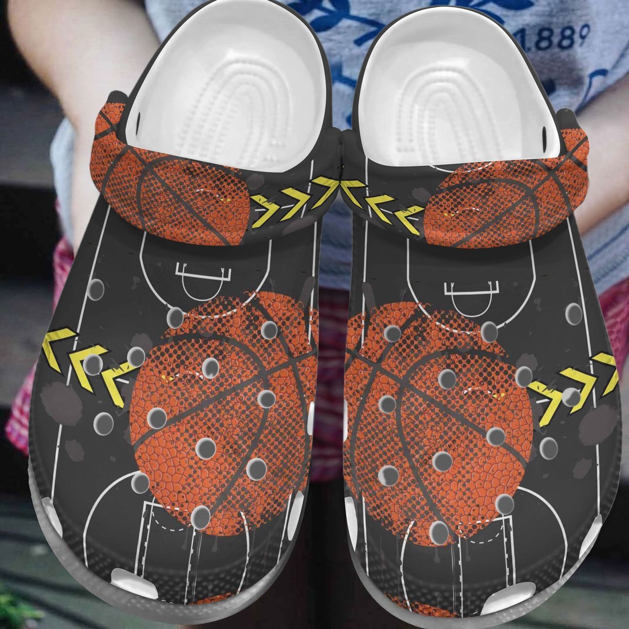 Personalized Be Strong Basketball Crocs Crocs