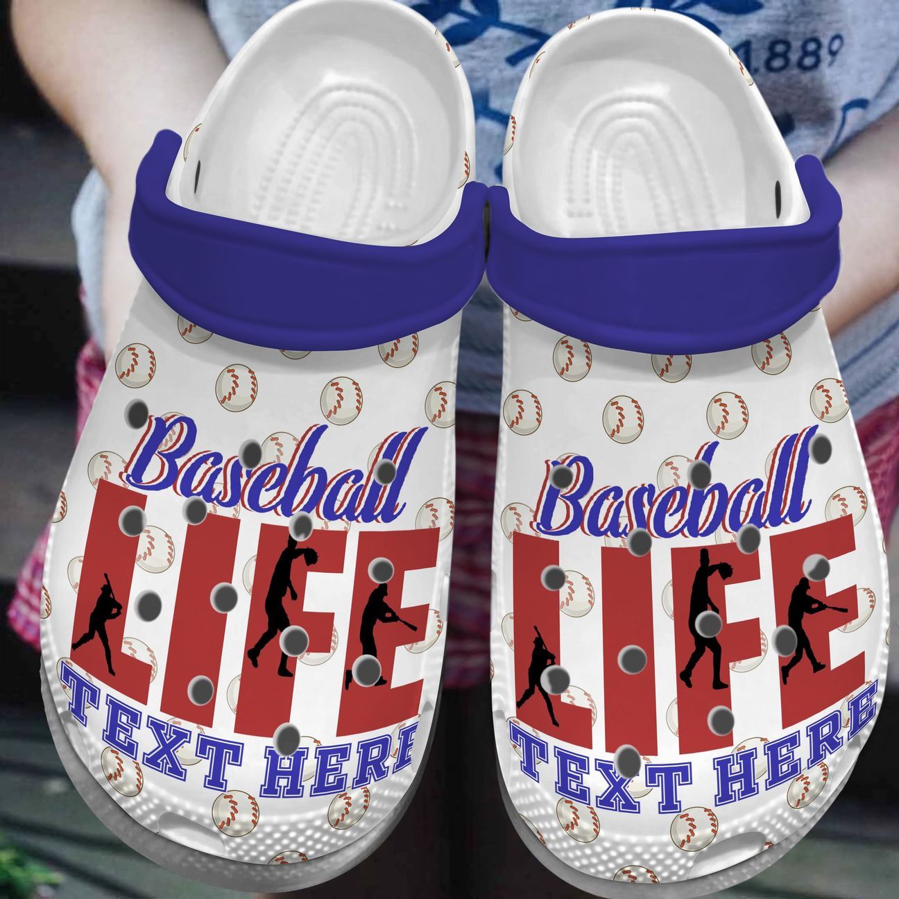 Personalized Baseball Life Crocs Shoes Comfortable For Men Women