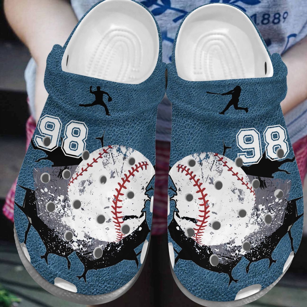 Personalized Baseball Cracks Crocs Crocs