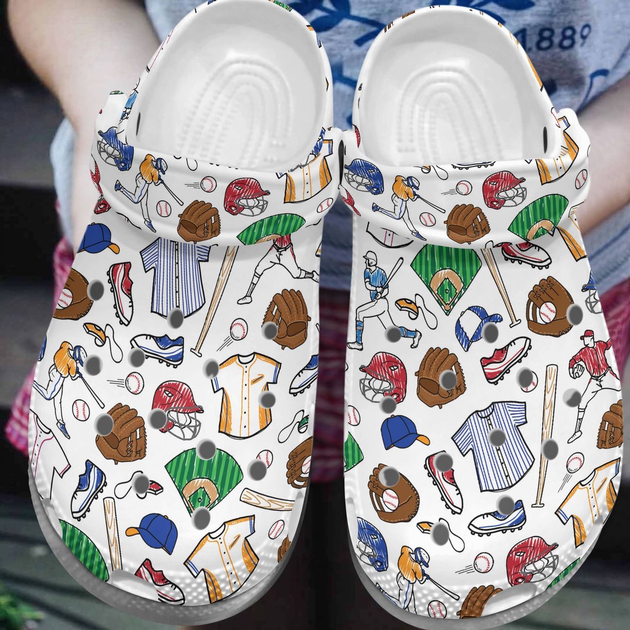 Personalized Baseball Spirit Crocs Crocs