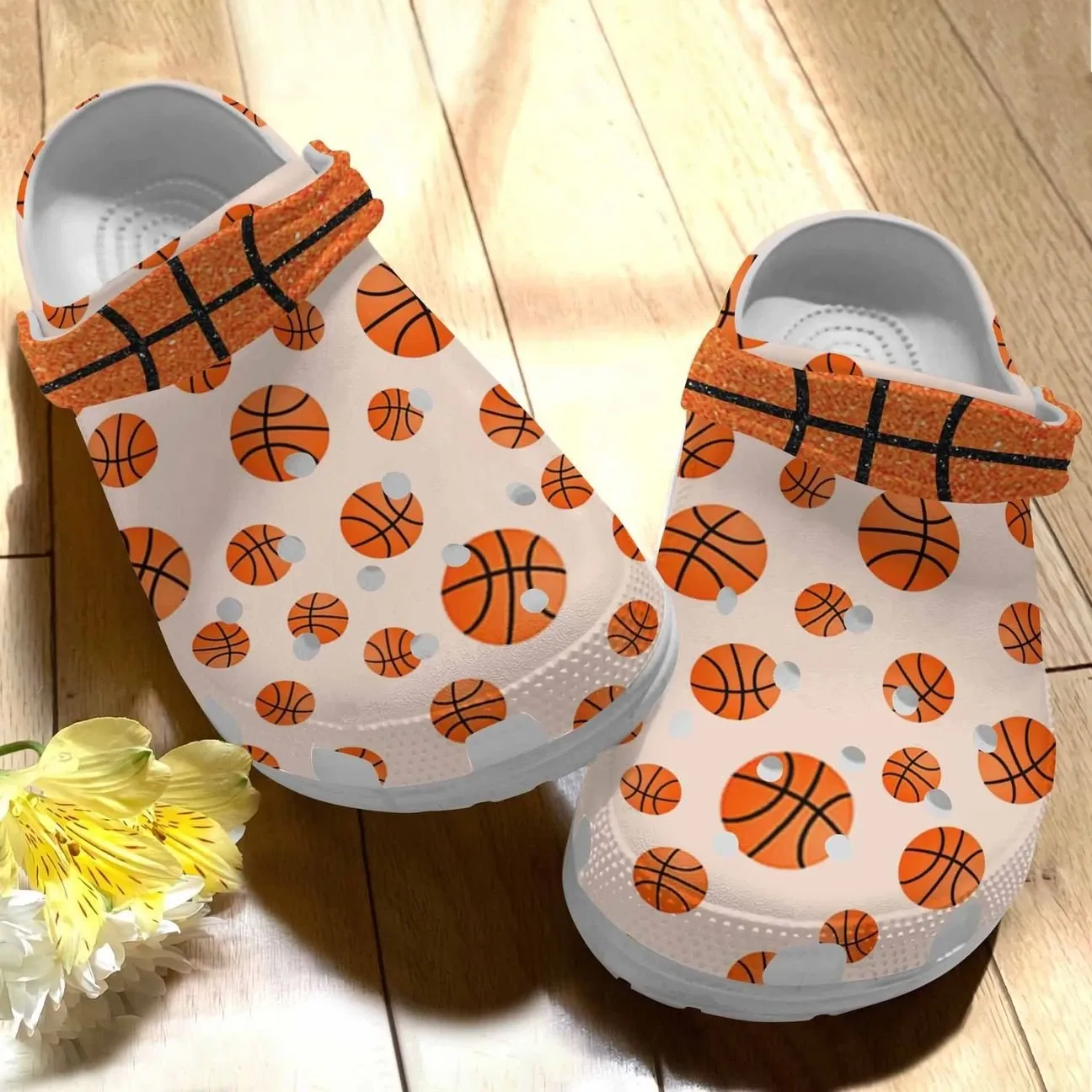 Personalized Basketball Pattern Crocs Crocs