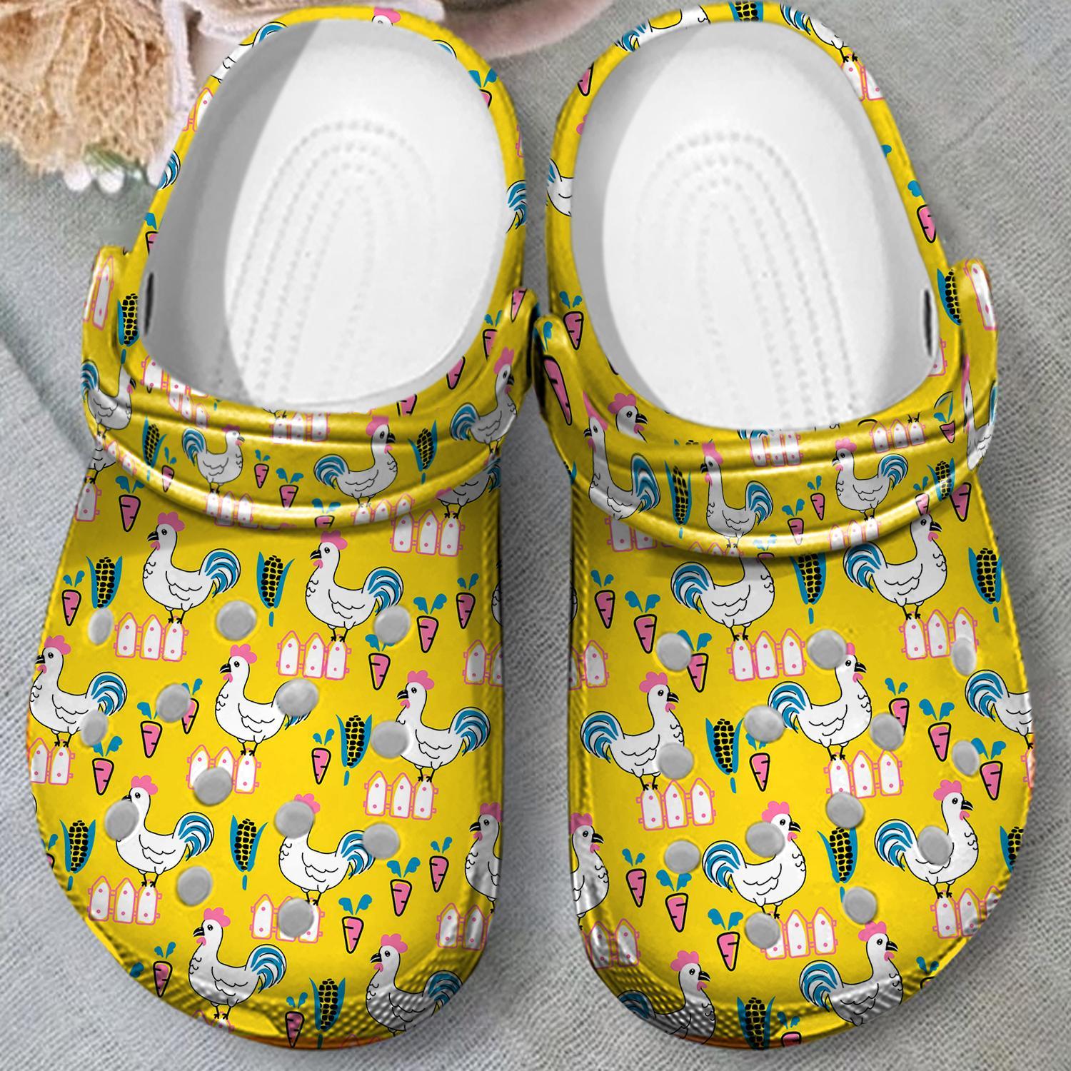 Chicken Crocs Shoes Comfortable For Men Women
