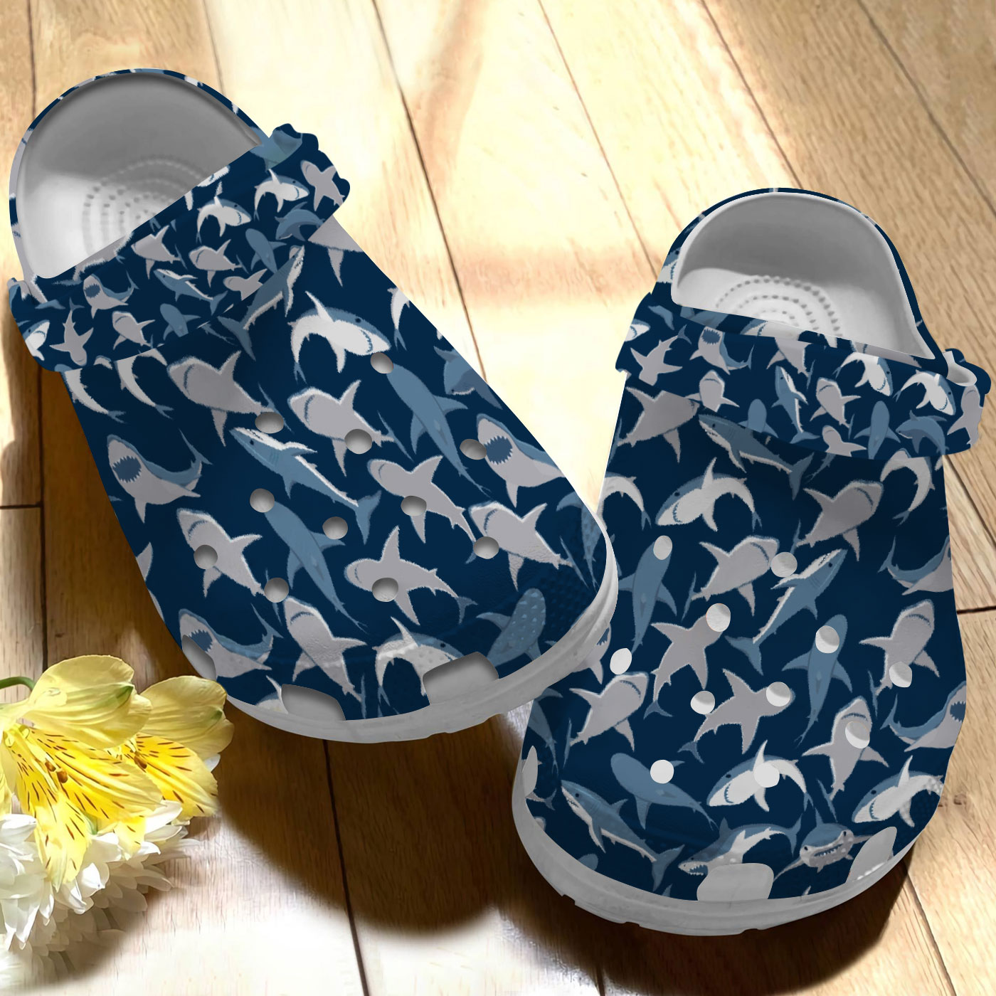 Sharks Of The World Crocs Shoes Comfortable For Men Women