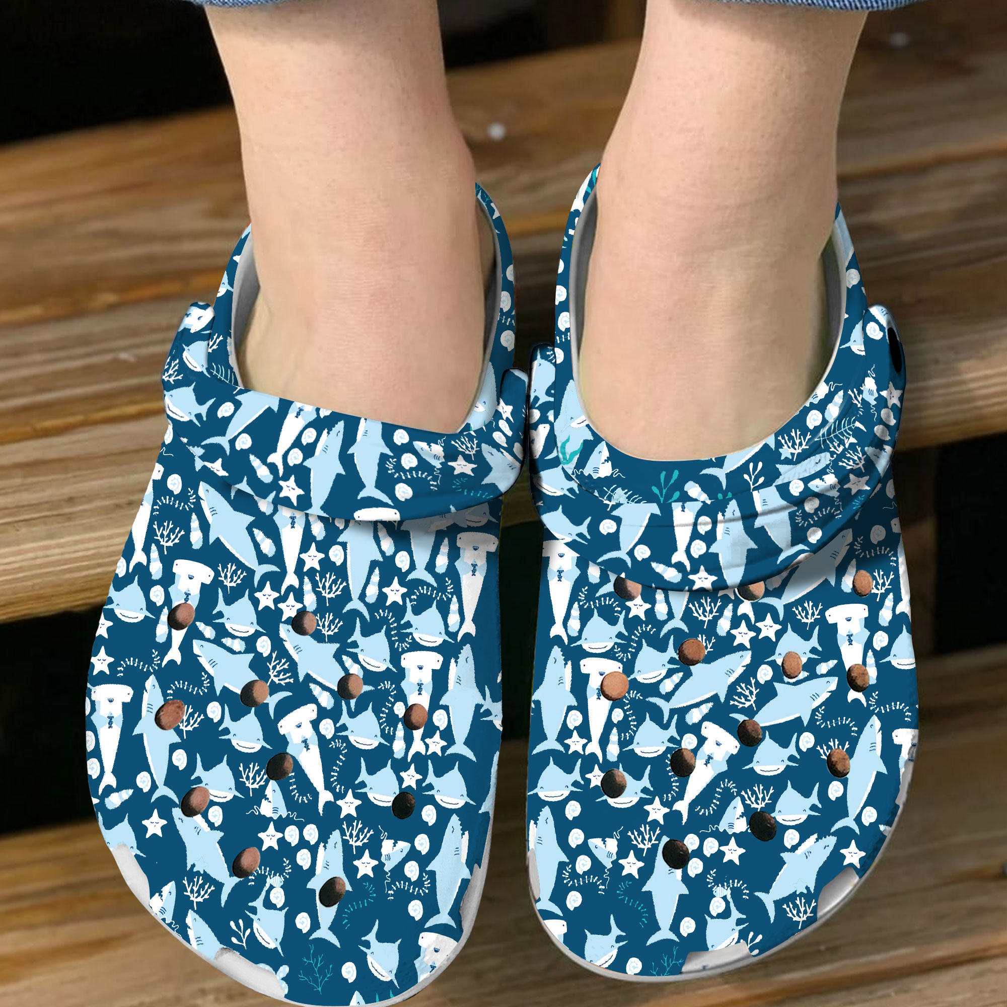 Sharks Of The World Crocs Shoes Comfortable For Men Women