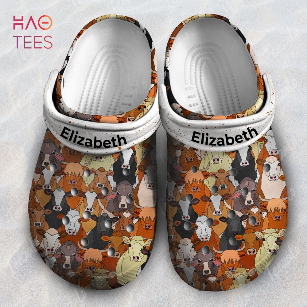 Cow Face Animal Crocs Shoes Comfortable For Men Women