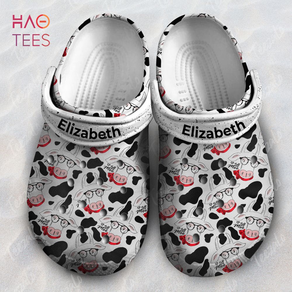 Cow Pattern Tell Me Moo Animal Crocs Crocs Shoes