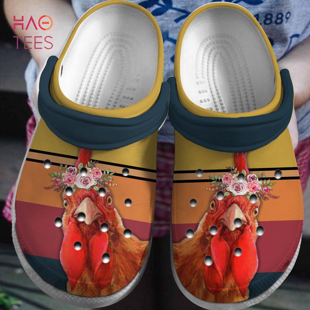 Chicken And Flower Vintage Crocs Crocs Shoes