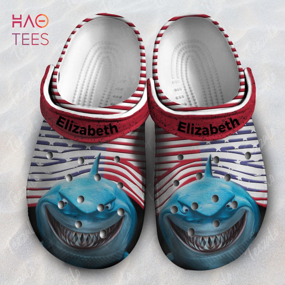 Shark Hole America Flag Animal Crocs Crocs Shoes