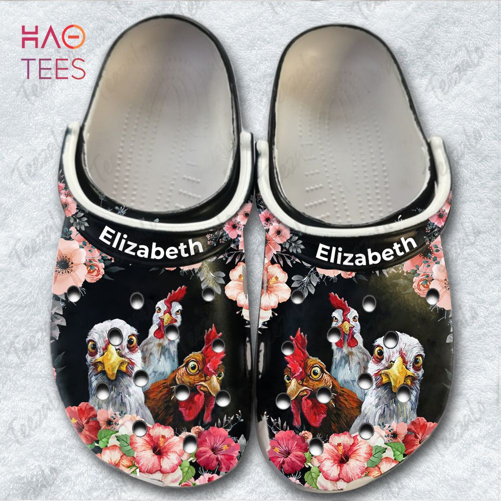 Chicken Floral Crocs Shoes Comfortable For Men Women