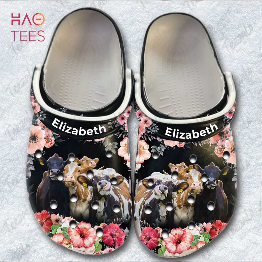 Cow Floral Animal Crocs Shoes Comfortable For Men Women