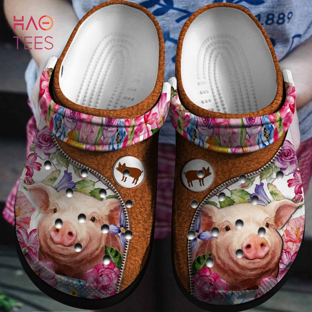 Flowers And Pig Animal Crocs Crocs Shoes