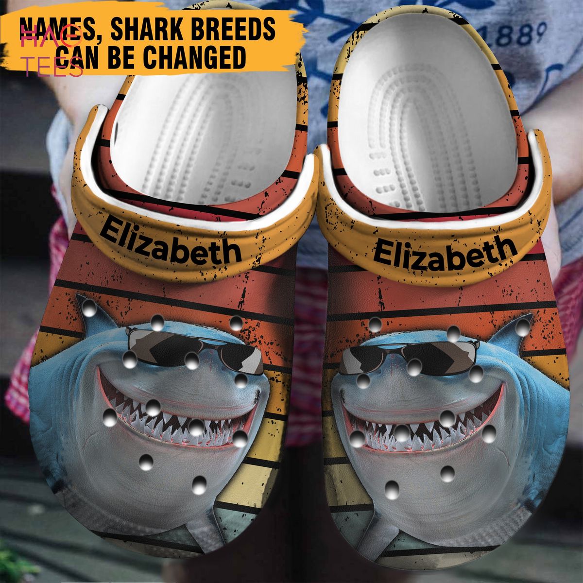Shark Vintage Animal Crocs Shoes Comfortable For Men Women