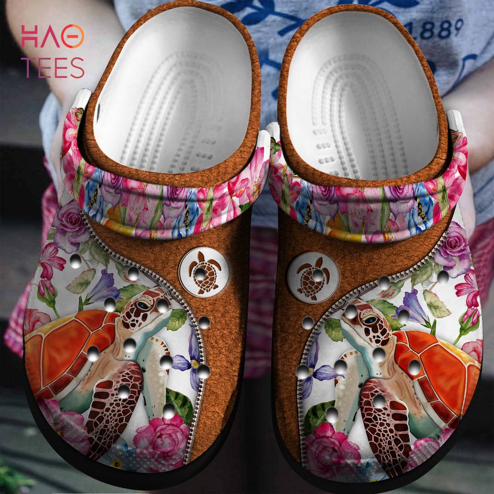 Flowers And Turtle Animal Crocs Crocs Shoes