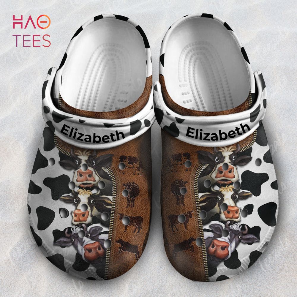 Cow Leather Pattern Animal Crocs Crocs Shoes