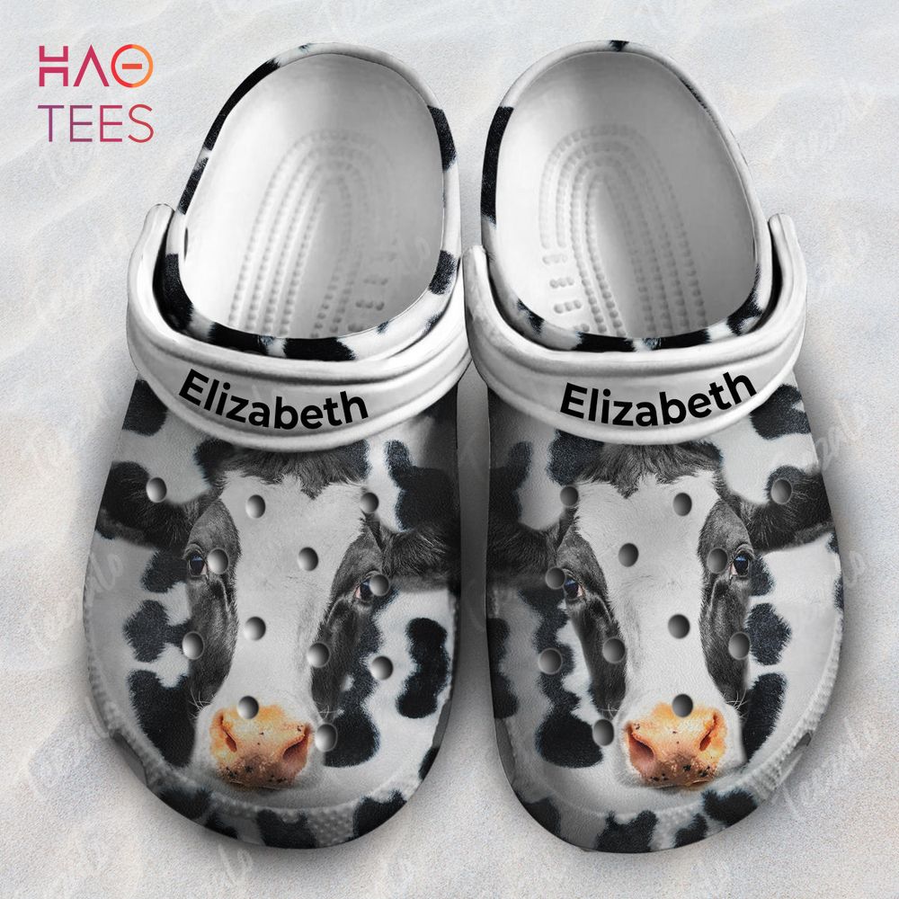Cow Head Animal Crocs Shoes Comfortable For Men Women