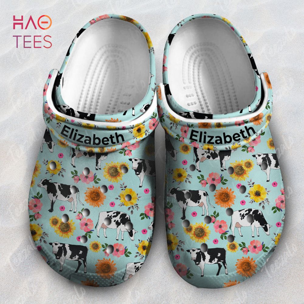 Cow Flower Animal Crocs Shoes Comfortable For Men Women