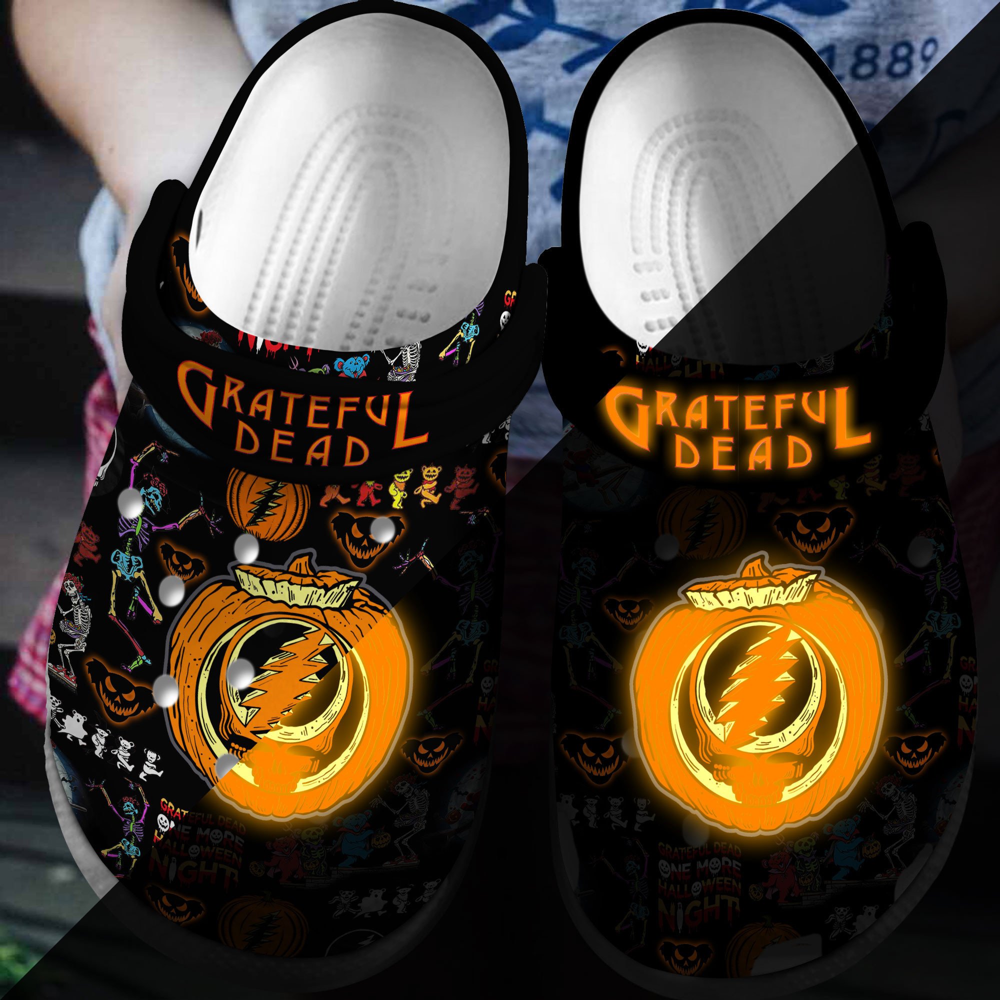 Grateful Dead Music Crocs Crocband Clogs Shoes For Men Women and Kids - GNL146790