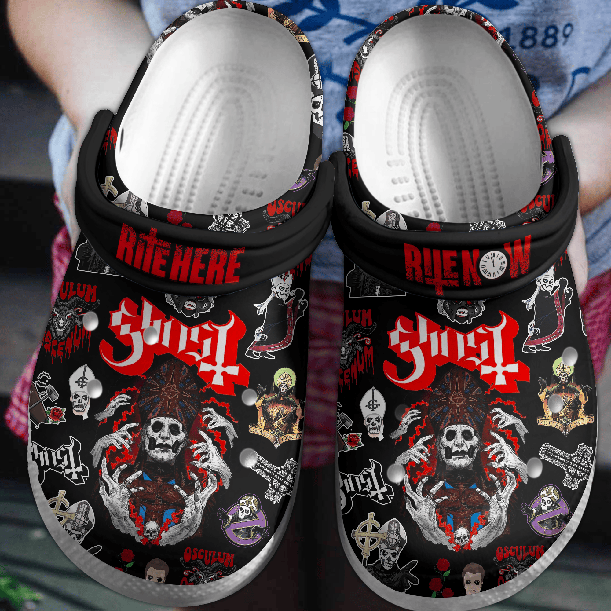 Ghost Music Crocs Crocband Clogs Shoes For Men Women and Kids - GNL146890