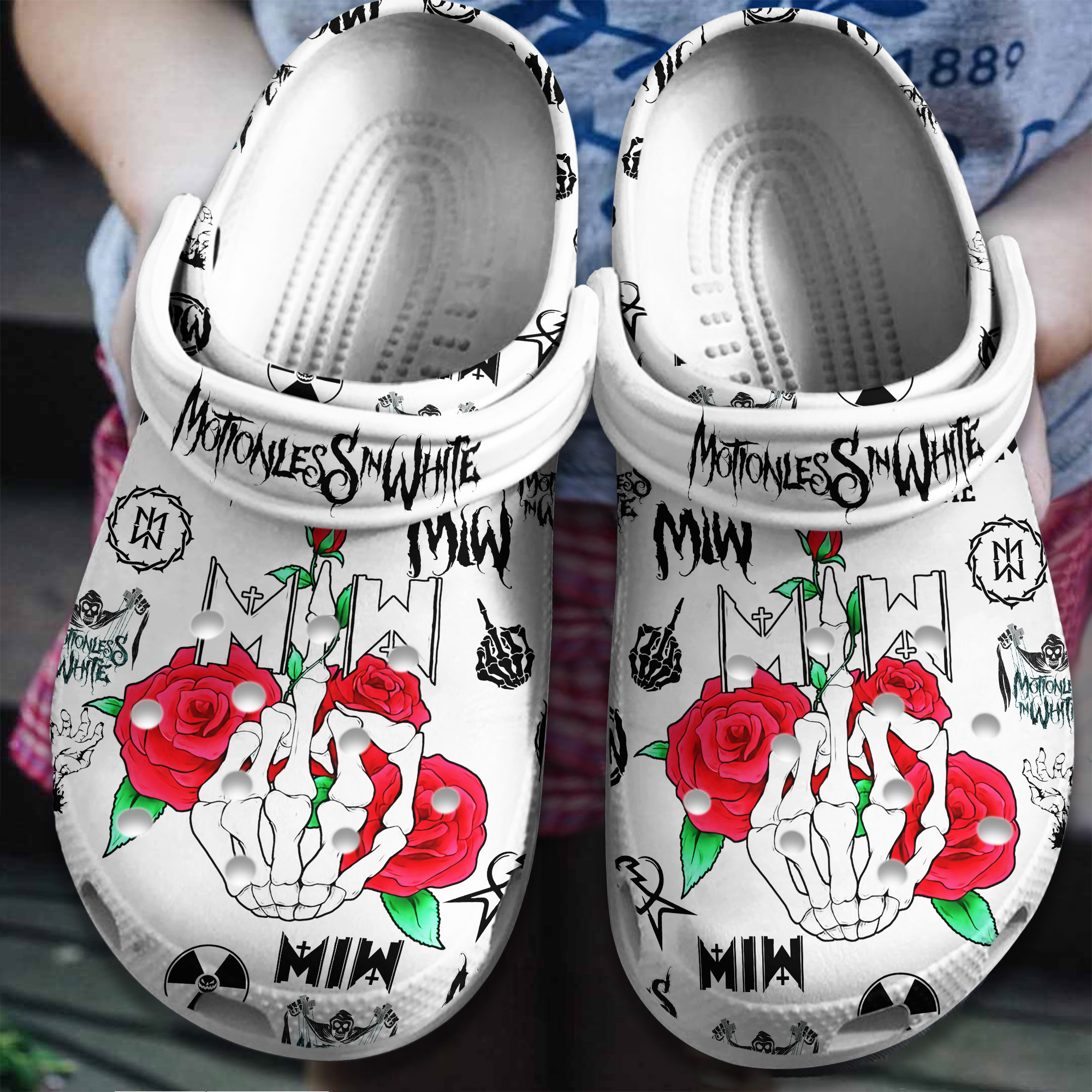 The Rolling Stones Music Crocs Crocband Clogs Shoes For Men Women and Kids - GNL146908