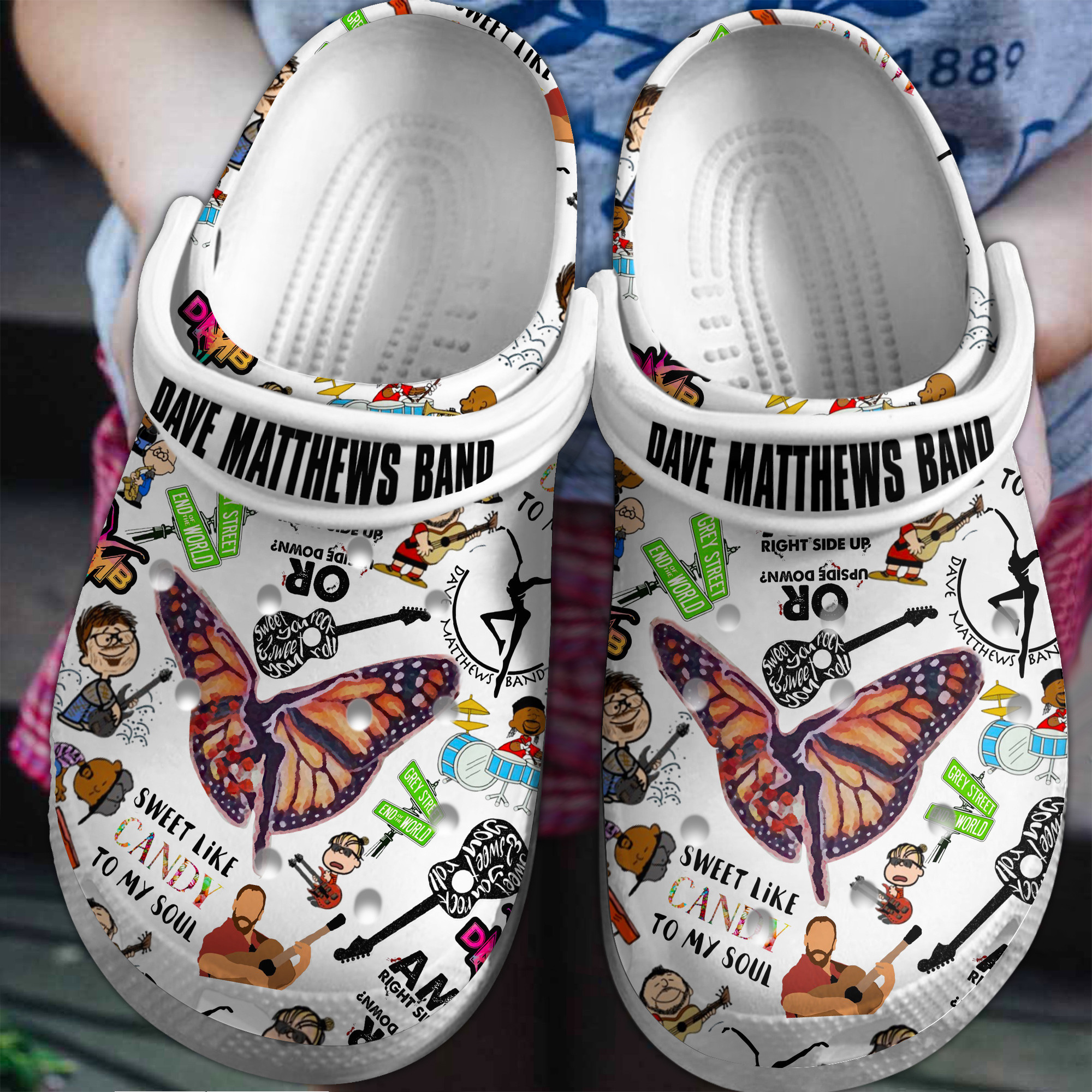 Pink Music Crocs Crocband Clogs Shoes For Men Women and Kids - GNL1461224