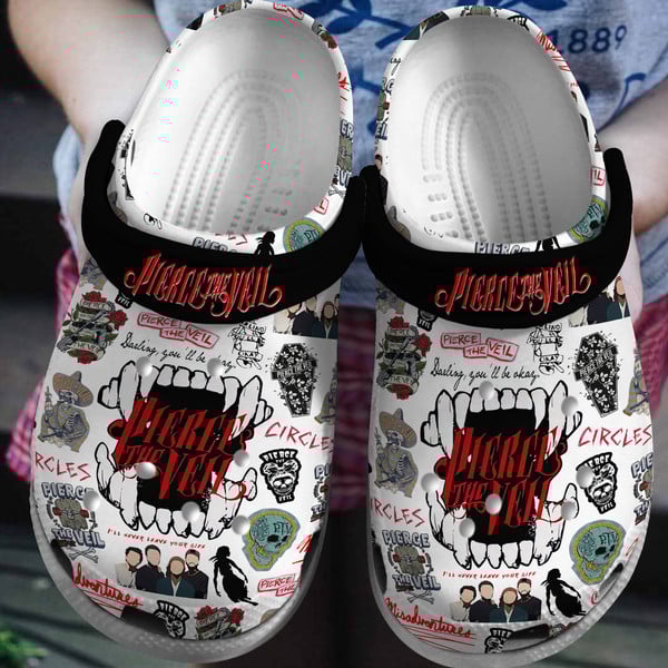 Pierce The Veil Music Crocs Crocband Clogs Shoes For Men Women and Kids - GNL1461417