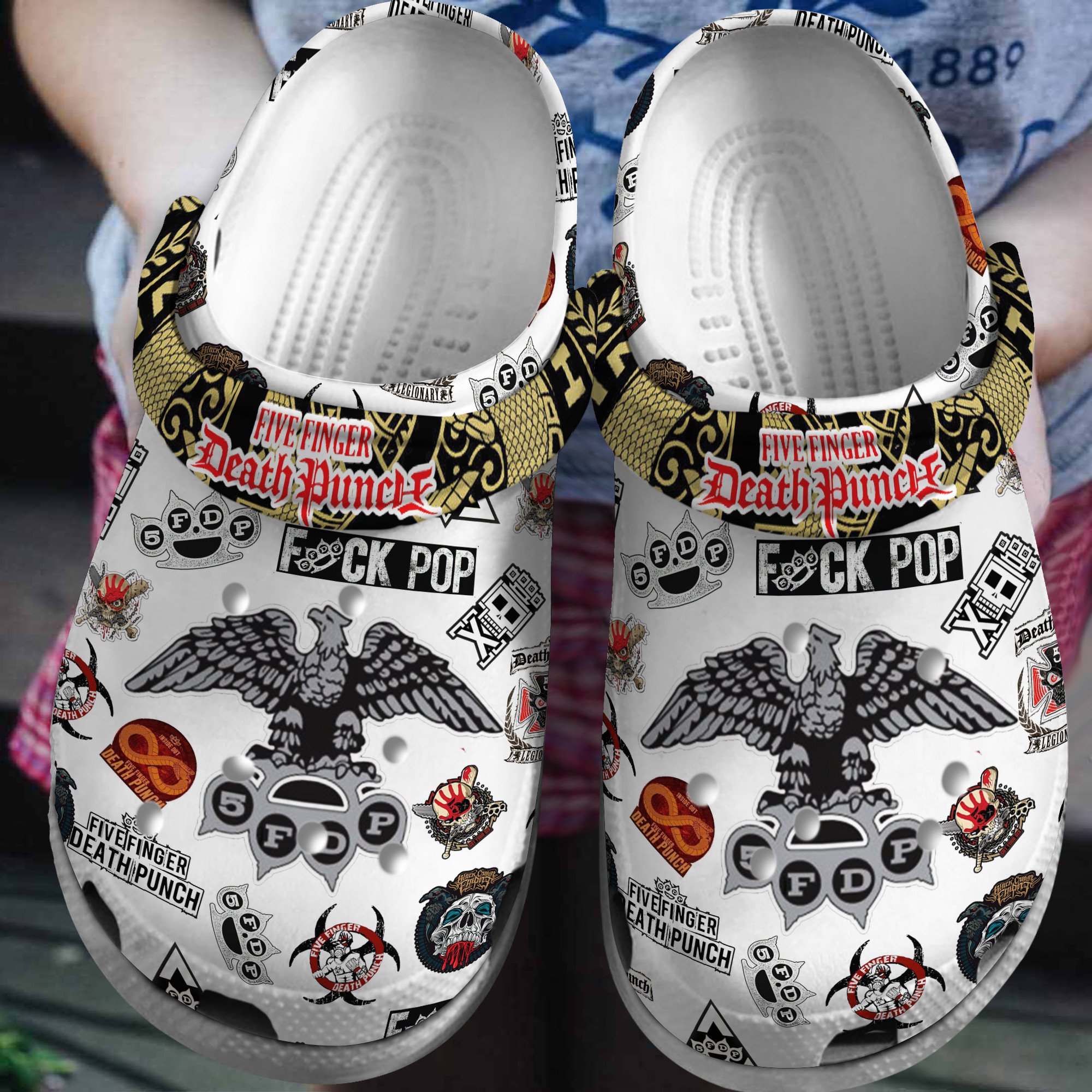 U2 UV Achtung Baby Live at Sphere Music Crocs Crocband Clogs Shoes For Men Women and Kids - GNL1461552