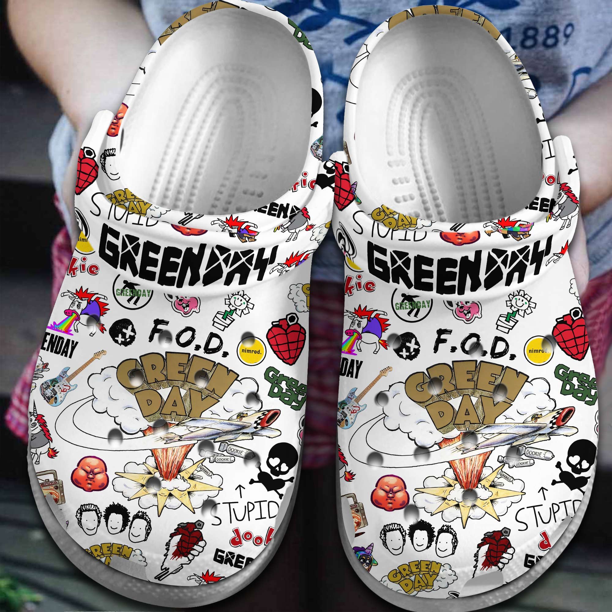 Grateful Dead Music Crocs Crocband Clogs Shoes - GNL1463302