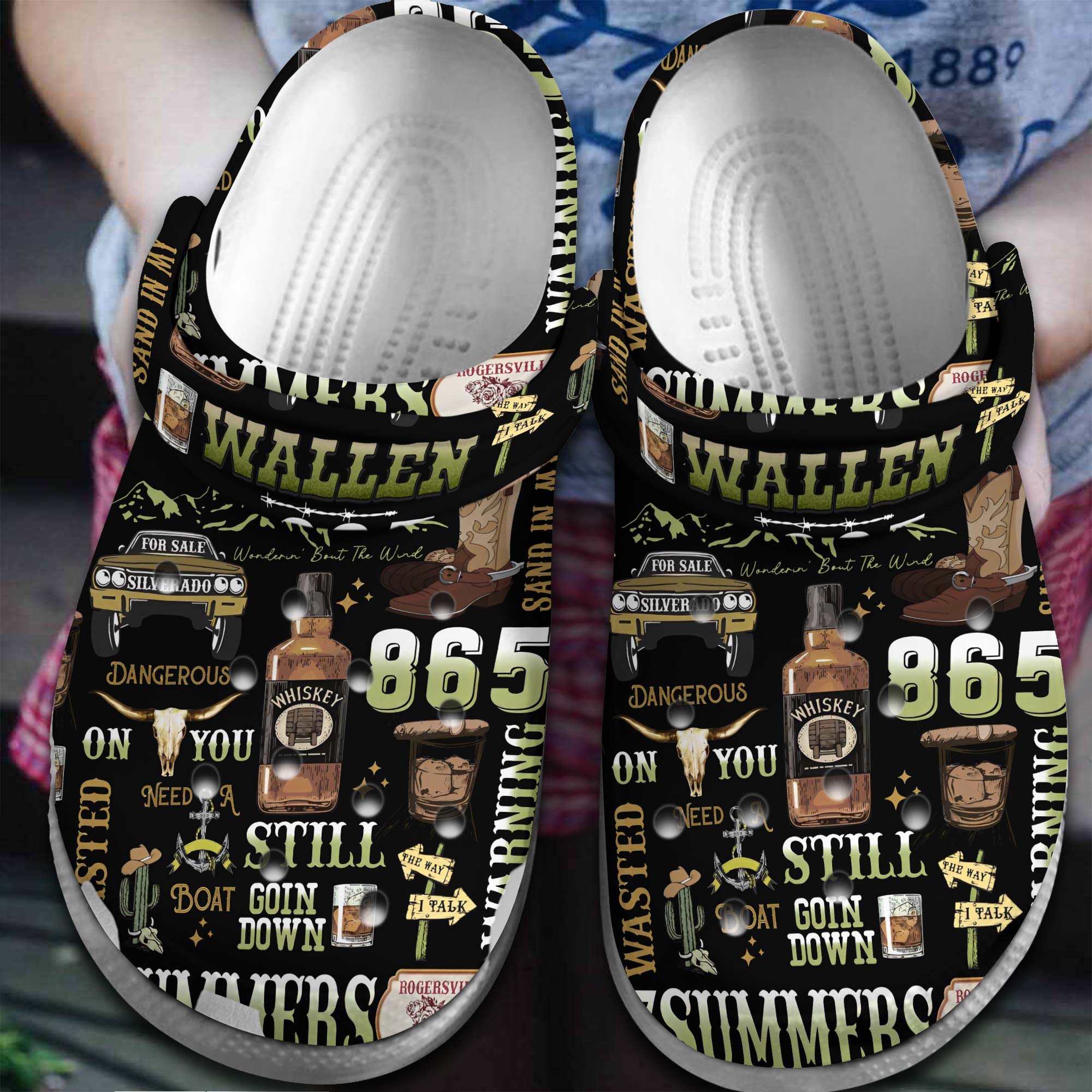 Zac Brown Brand Music Crocs Crocband Clogs Shoes - GNL1463428