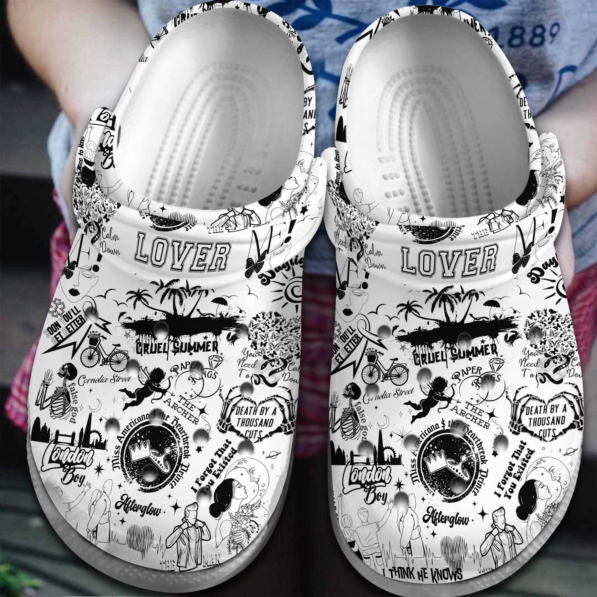 Dua Lipa Music Crocs Crocband Clogs Shoes - GNL1463402