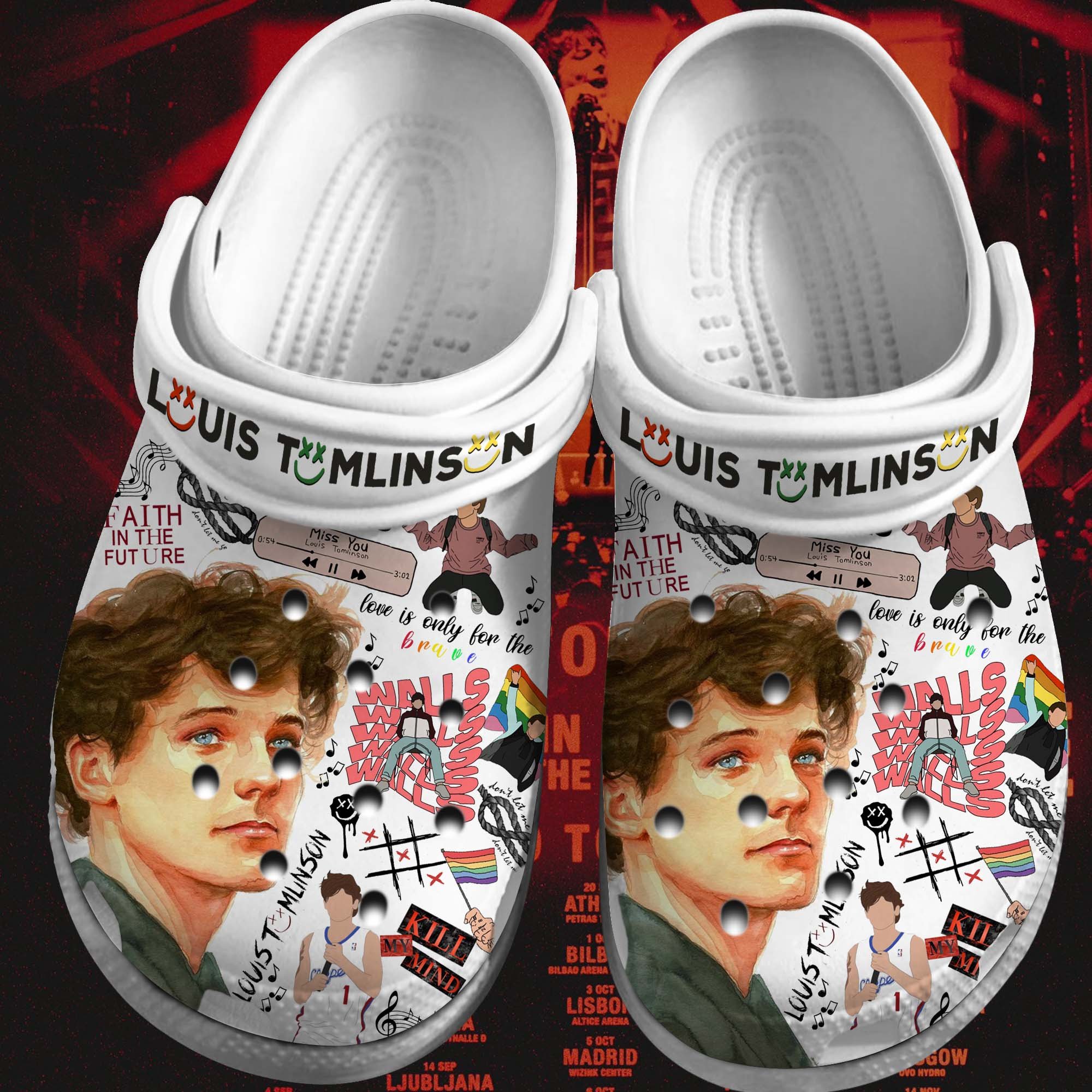 Bon Jovi Music Crocs Crocband Clogs Shoes - GNL1463574