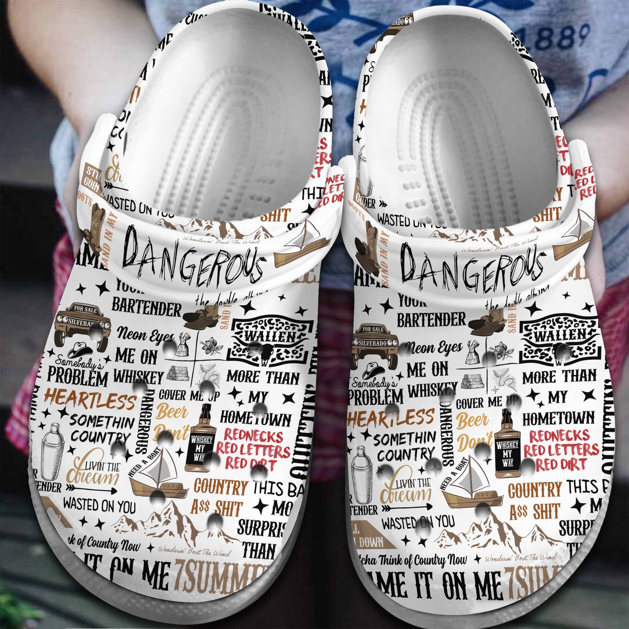 Zac Brown Brand Music Crocs Crocband Clogs Shoes - GNL1463611