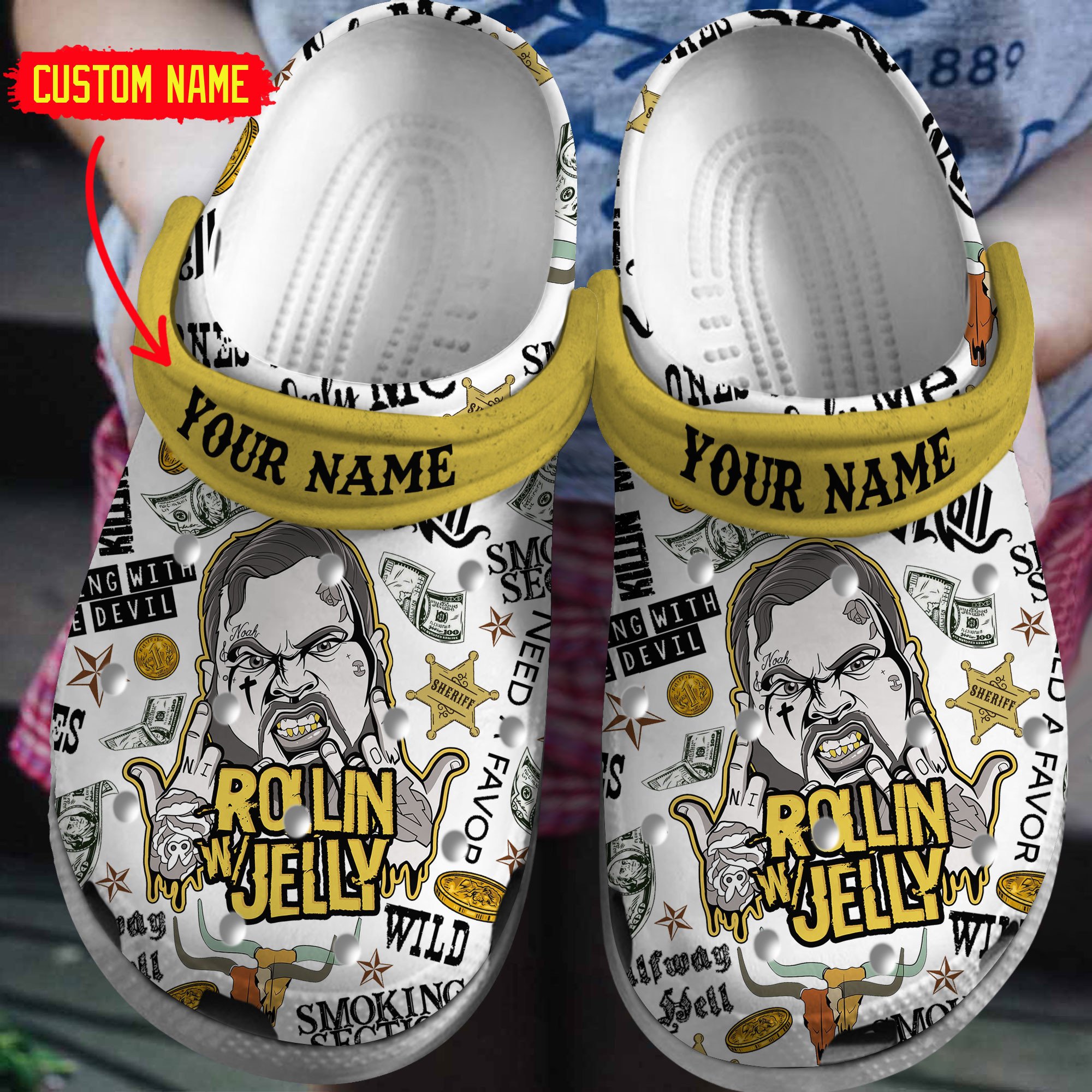Parker McCollum Music Crocs Crocband Clogs Shoes - GNL1463905