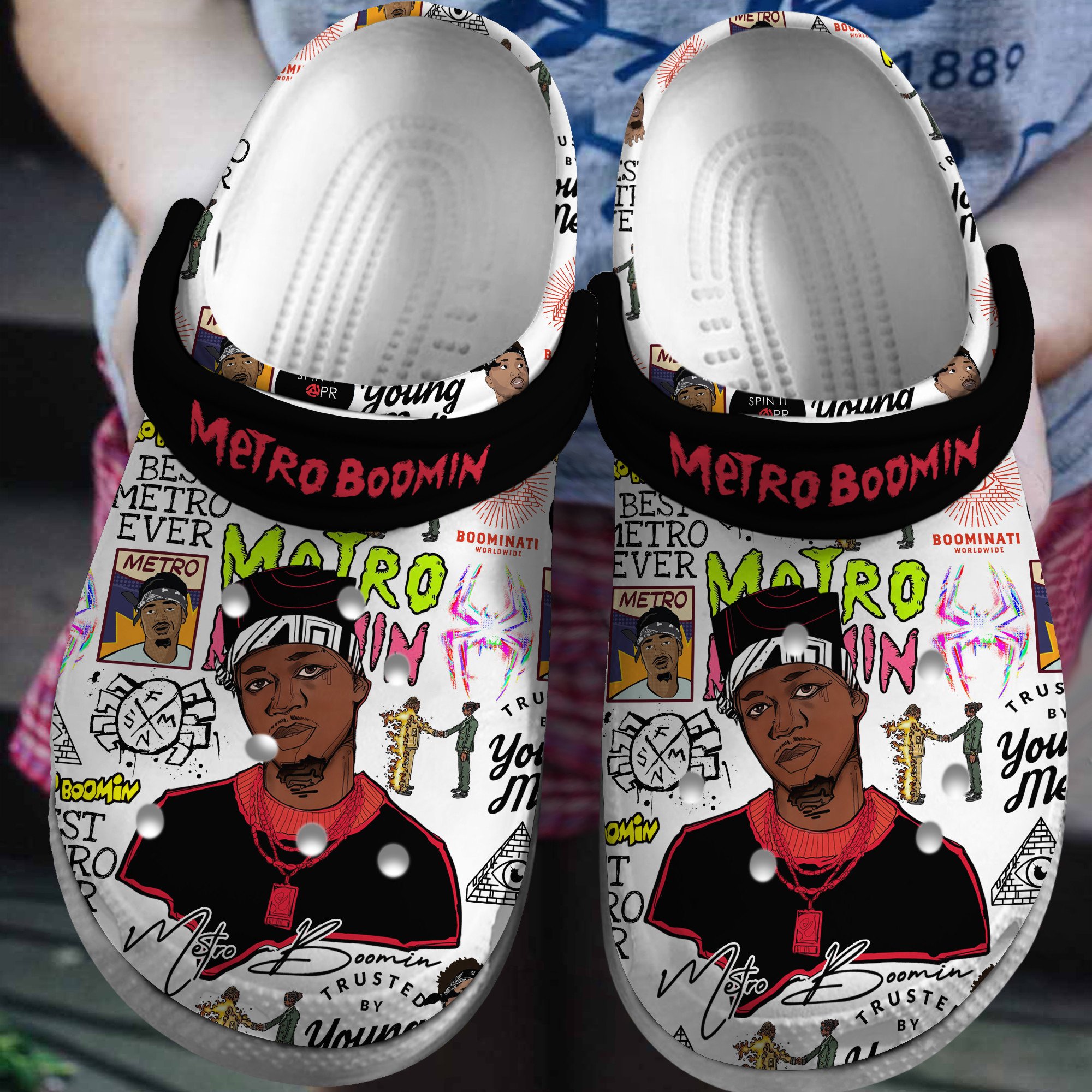 AC/DC Music Crocs Crocband Clogs Shoes - GNL1463953