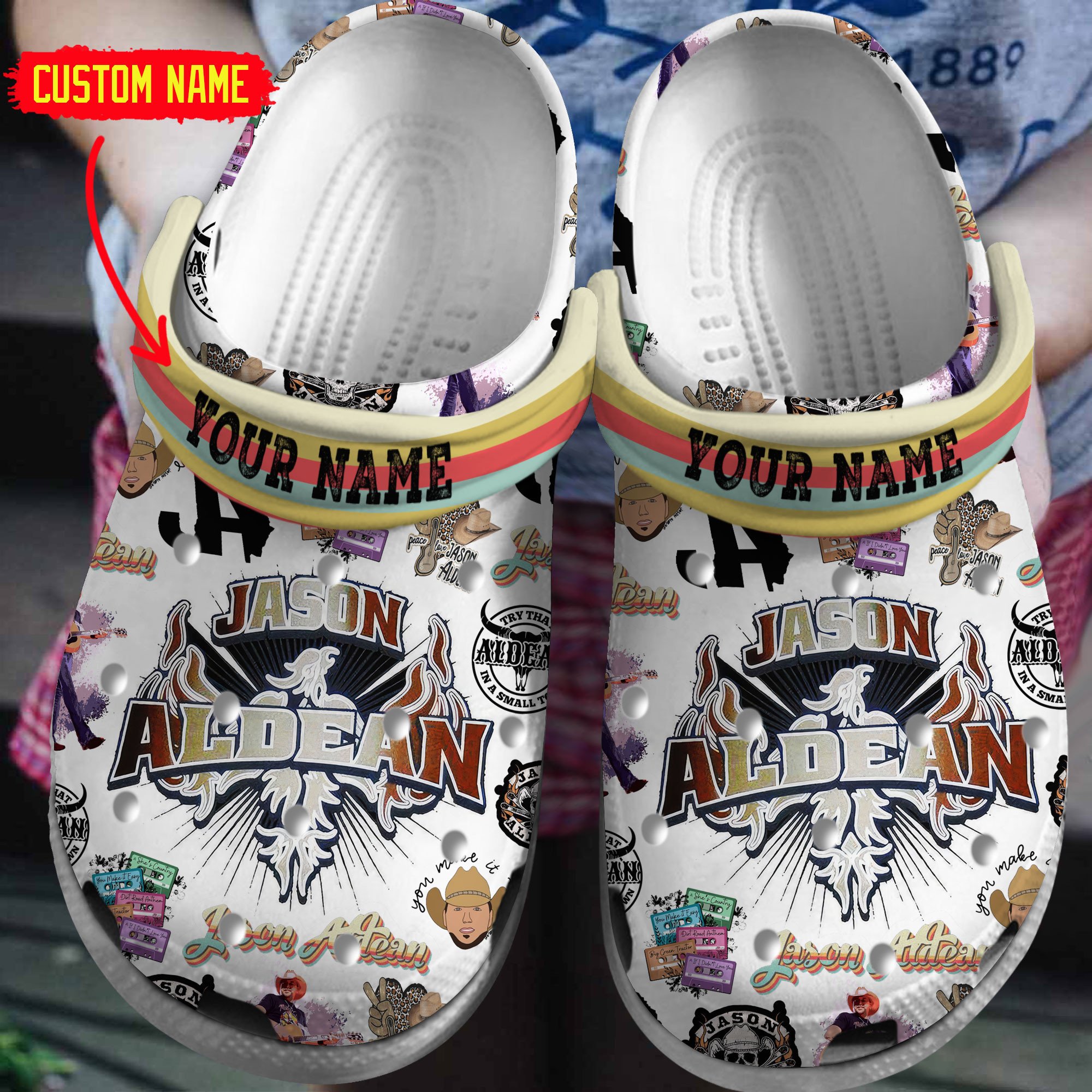 Elvis Presley Music Crocs Crocband Clogs Shoes - GNL1464043