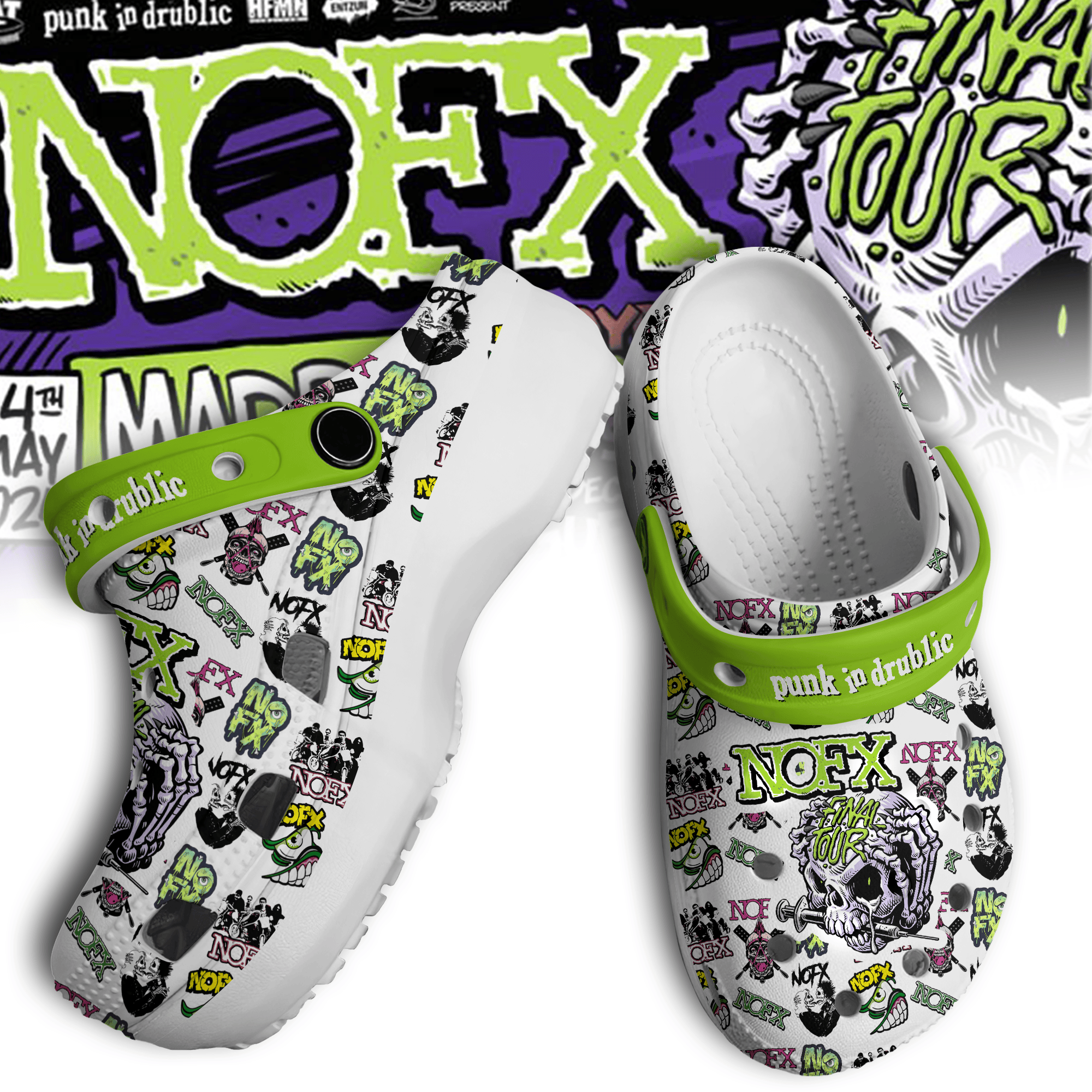 AC/DC Rock Band Music Crocs Crocband Clogs Shoes - GNL1464045