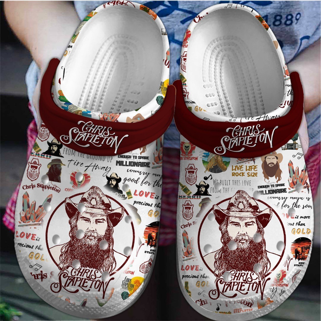 Zach Bryan Music Crocs Crocband Clogs Shoes - GNL1464160