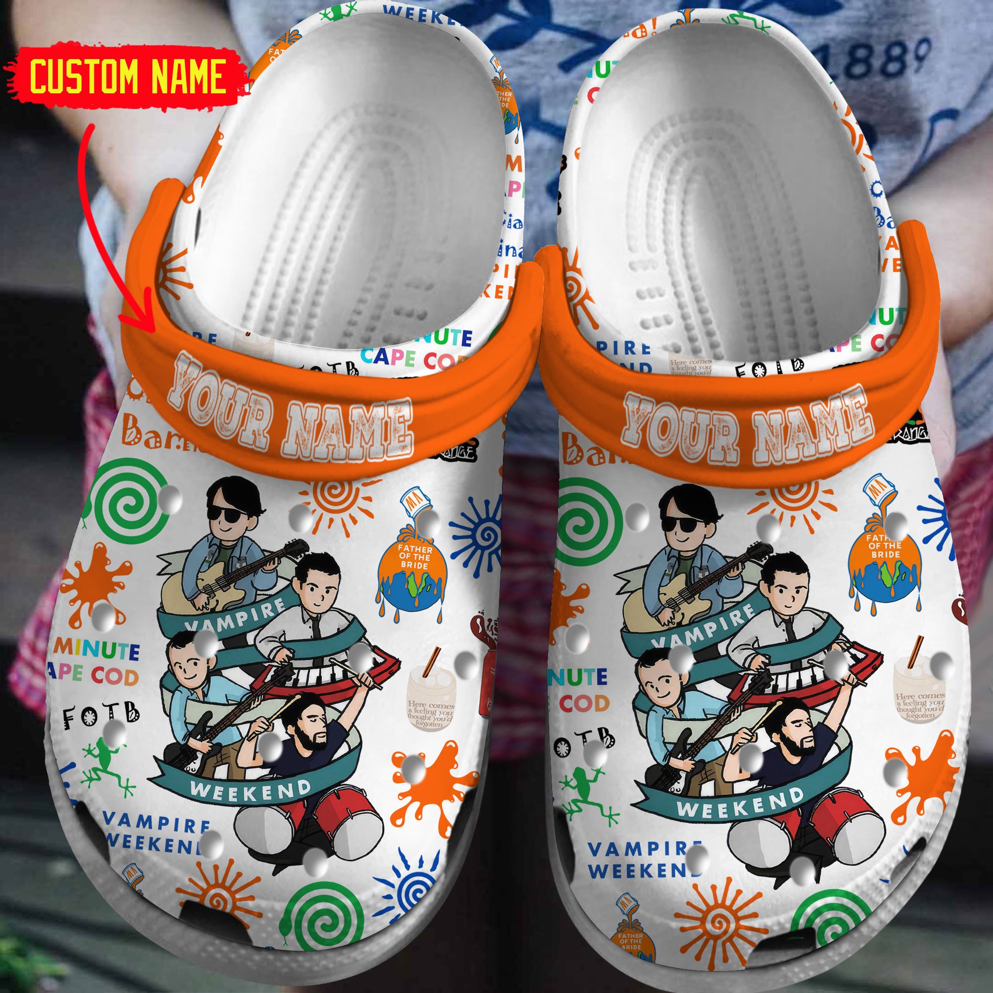 Grateful Dead Music Crocs Crocband Clogs Shoes - GNL1464187