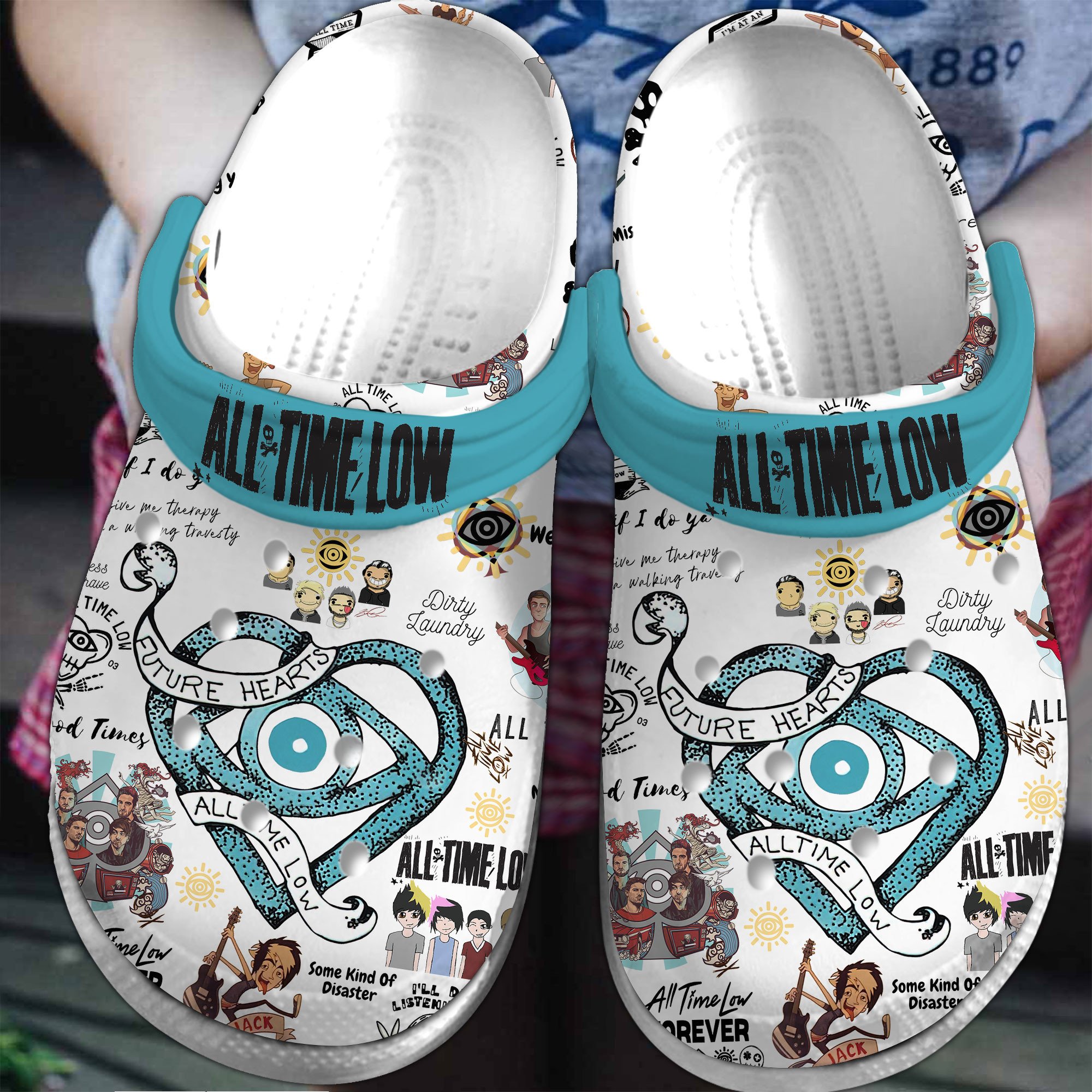 Tate McRae Music Crocs Crocband Clogs Shoes - GNL1464346