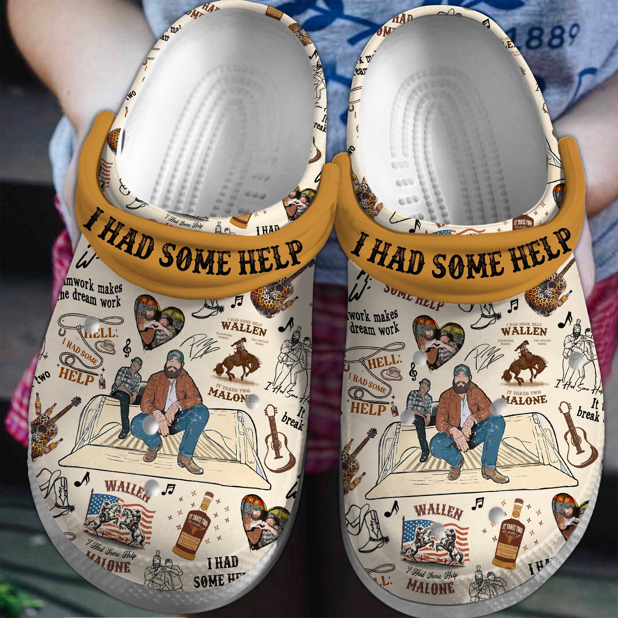 Louis Tomlinson Music Crocs Crocband Clogs Shoes - GNL1464383