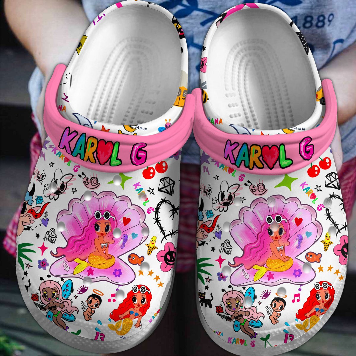 The Beach Boys Music Crocs Crocband Clogs Shoes - GNL1464412