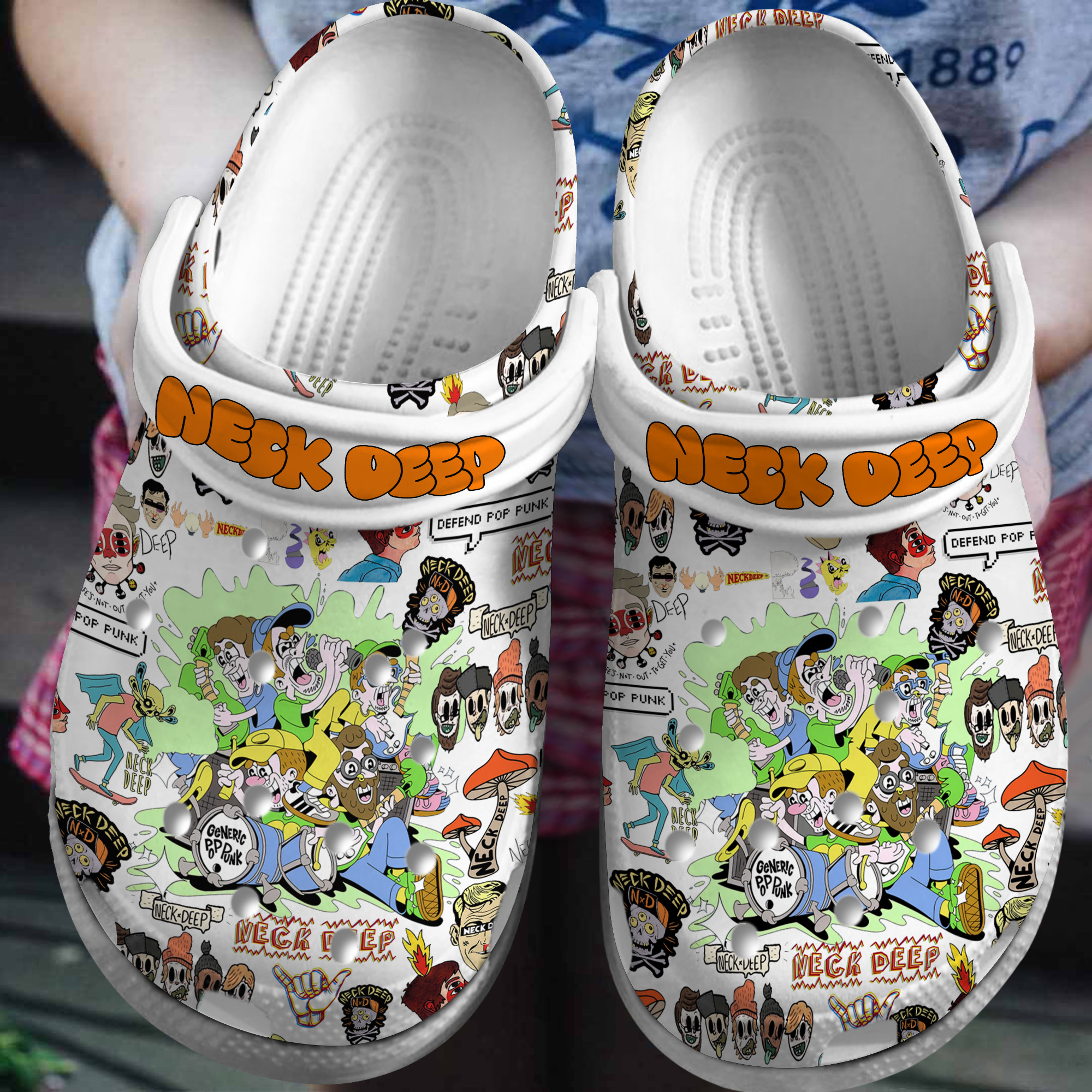 Brooks & Dunn Music Crocs Crocband Clogs Shoes - GNL1464479