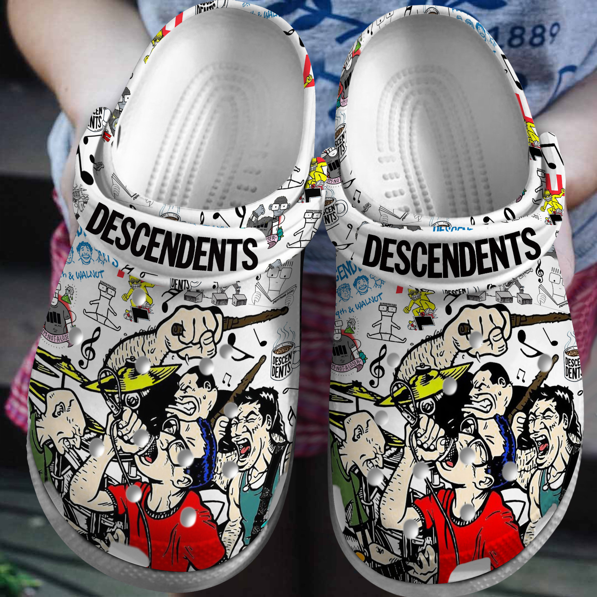 Fall Out Boy Music Crocs Crocband Clogs Shoes - GNL1464543