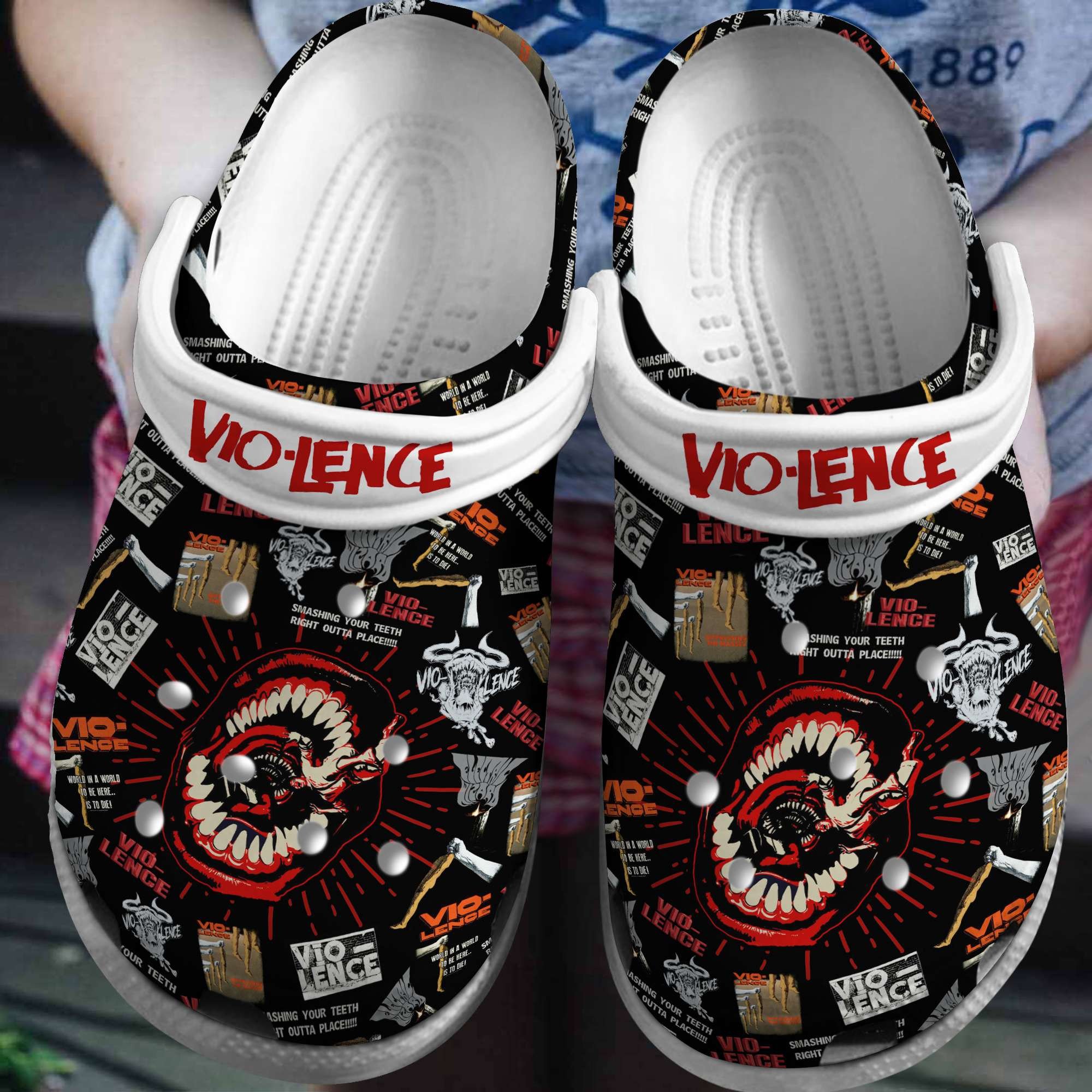 Grateful Dead Music Crocs Crocband Clogs Shoes - GNL1464571