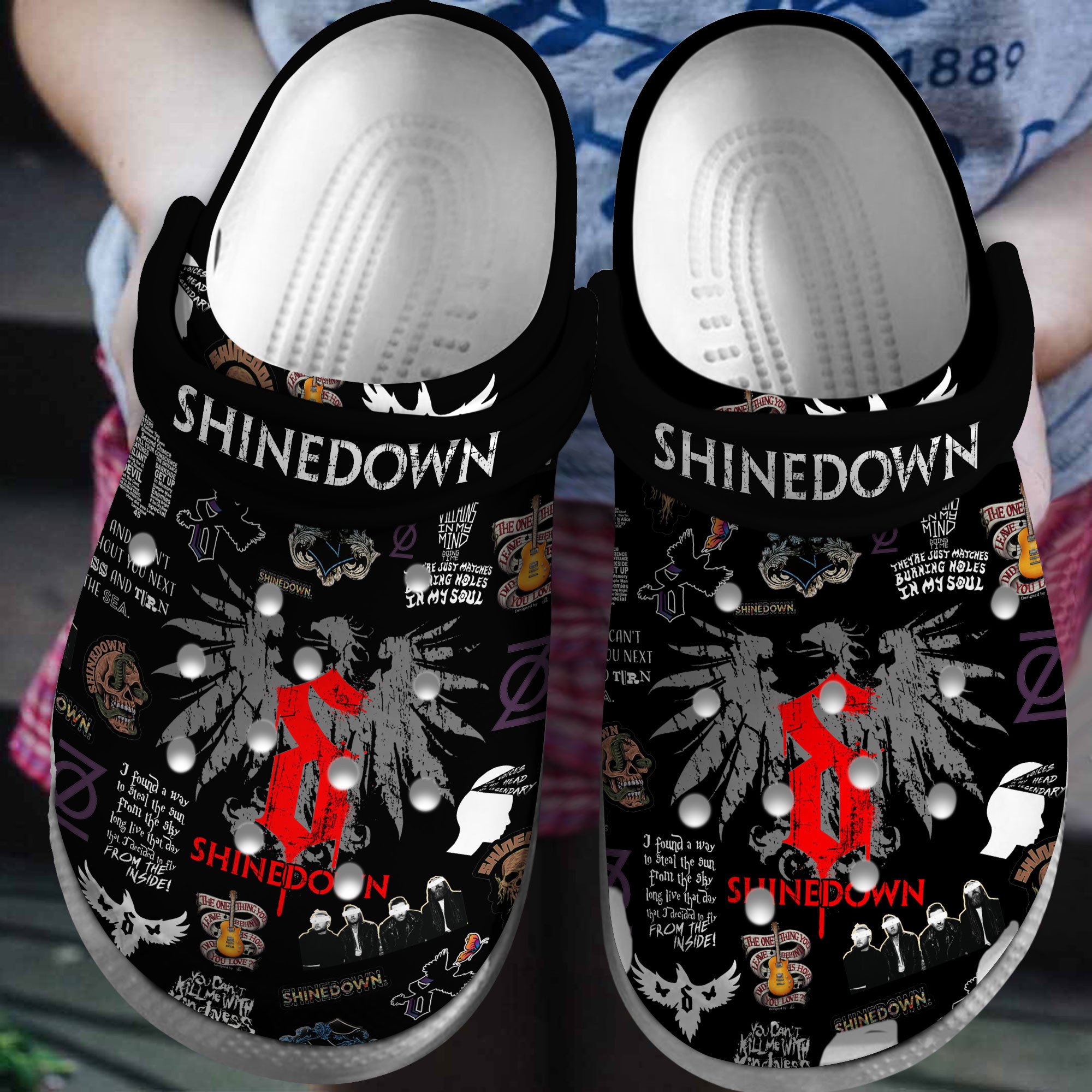Marilyn Manson Music Crocs Crocband Clogs Shoes - GNL1464568