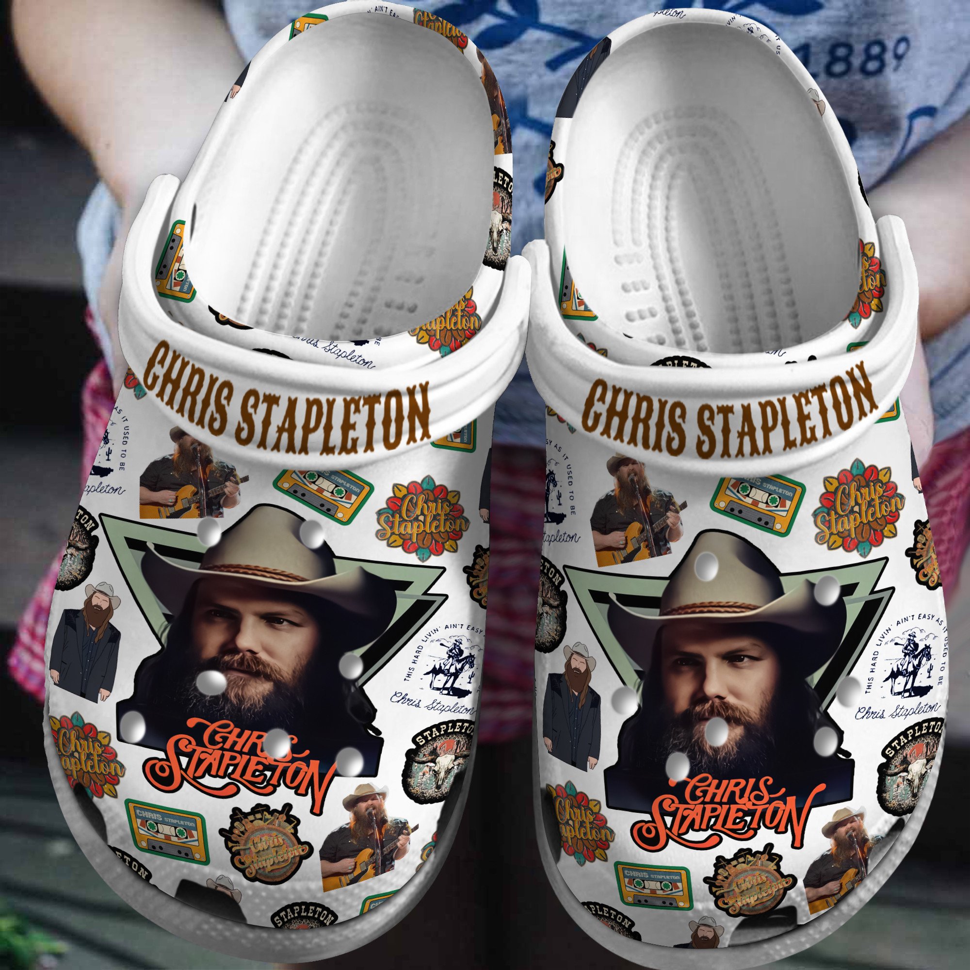 Luke Combs Music Crocs Crocband Clogs Shoes - GNL1464580