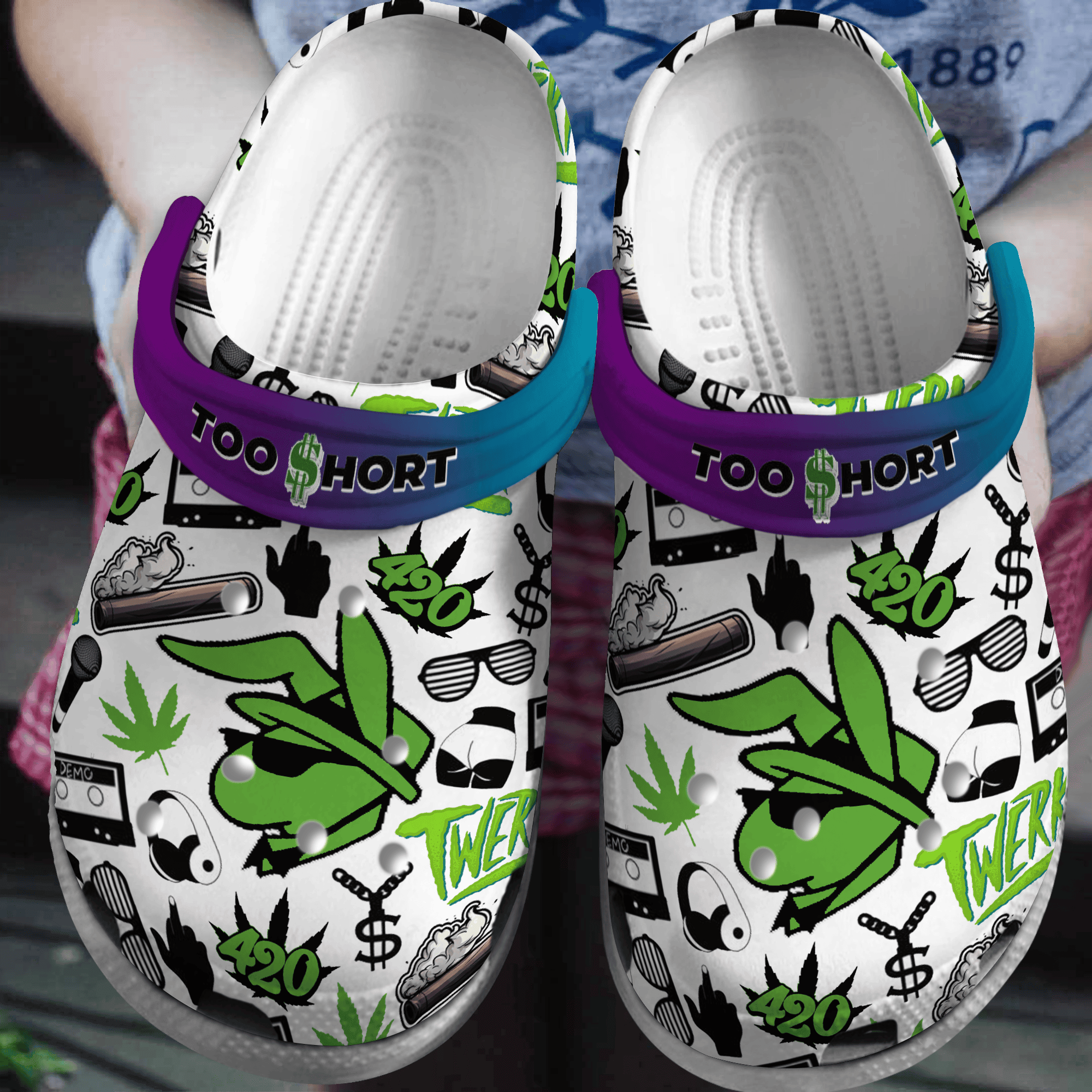 Elvis Presley MusicCrocs Crocband Clogs Shoes - GNL1464651