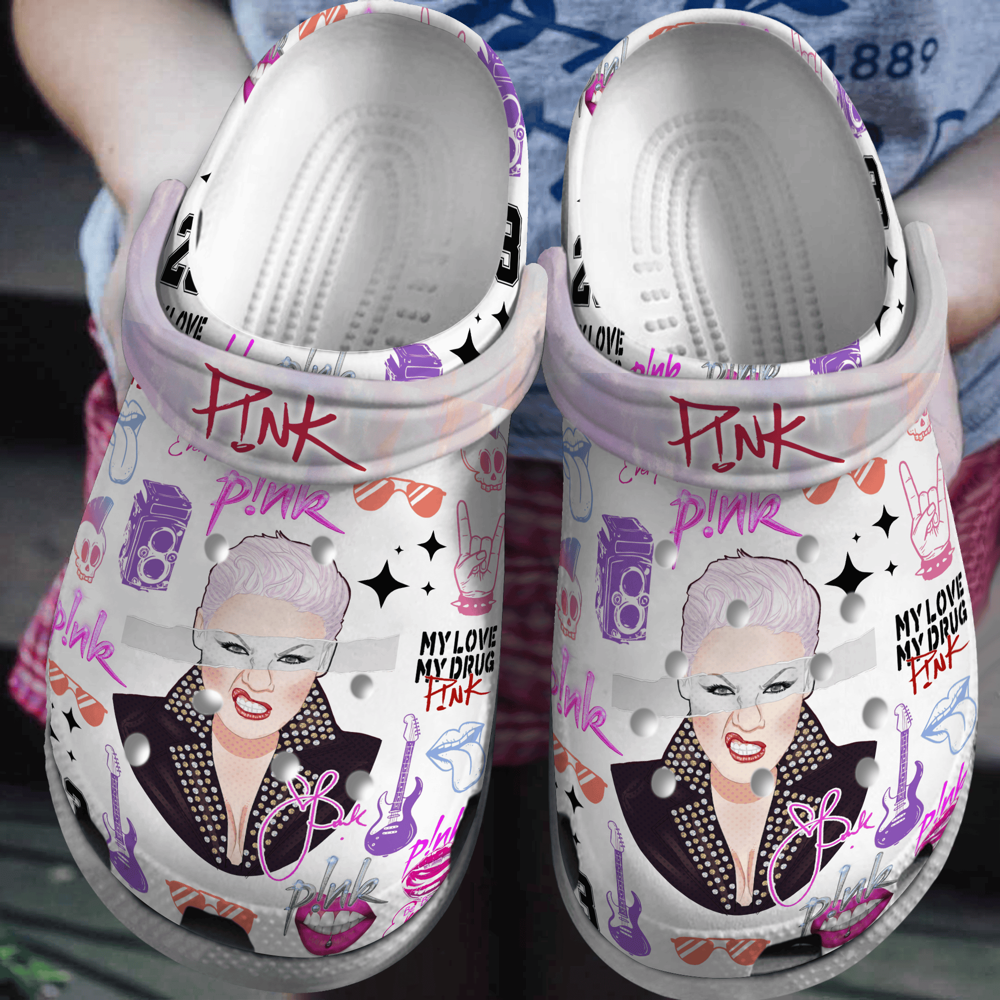 Wicked Music Crocs Crocband Clogs Shoes - GNL1464733