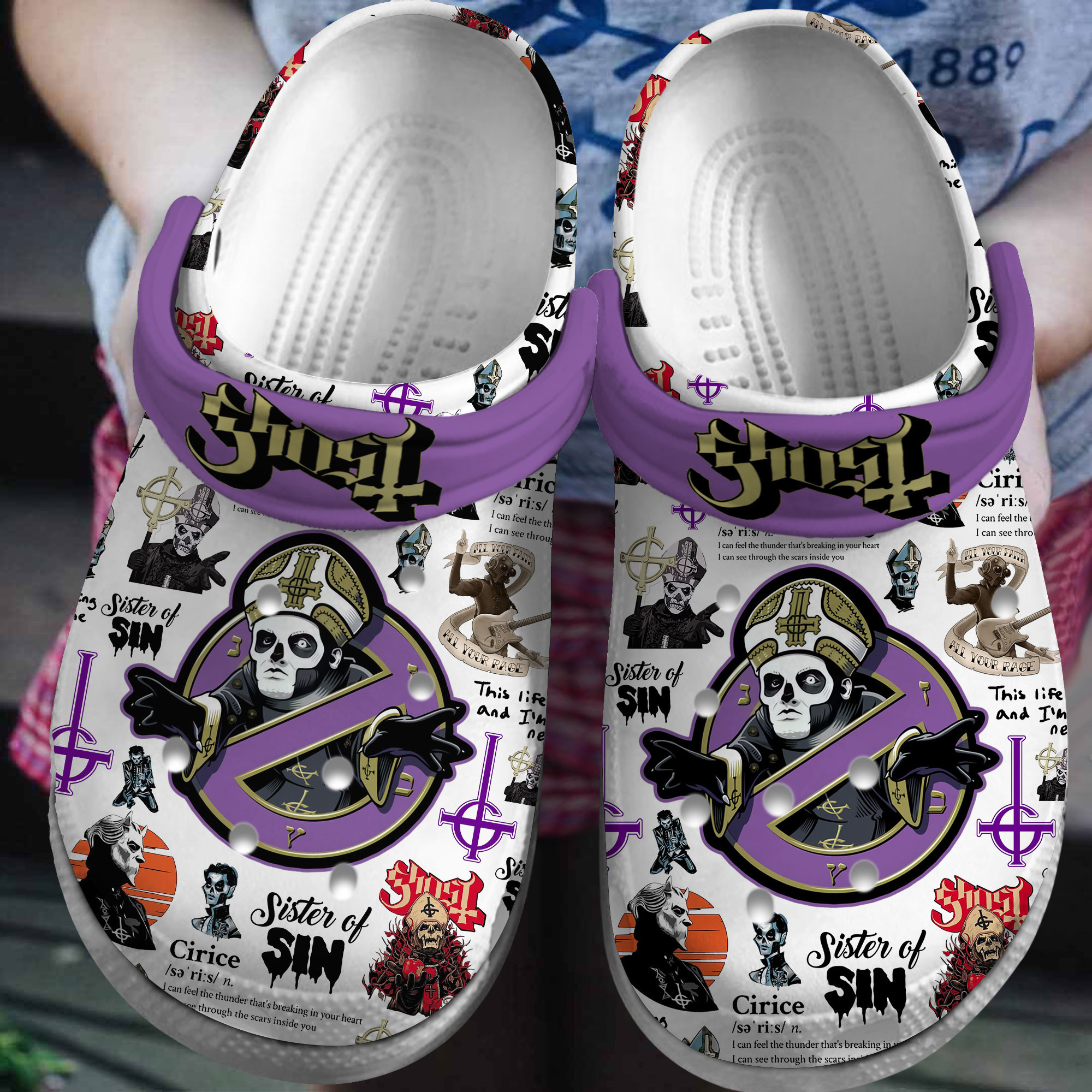 The Hex Girls Music Crocs Crocband Clogs Shoes - GNL1464789
