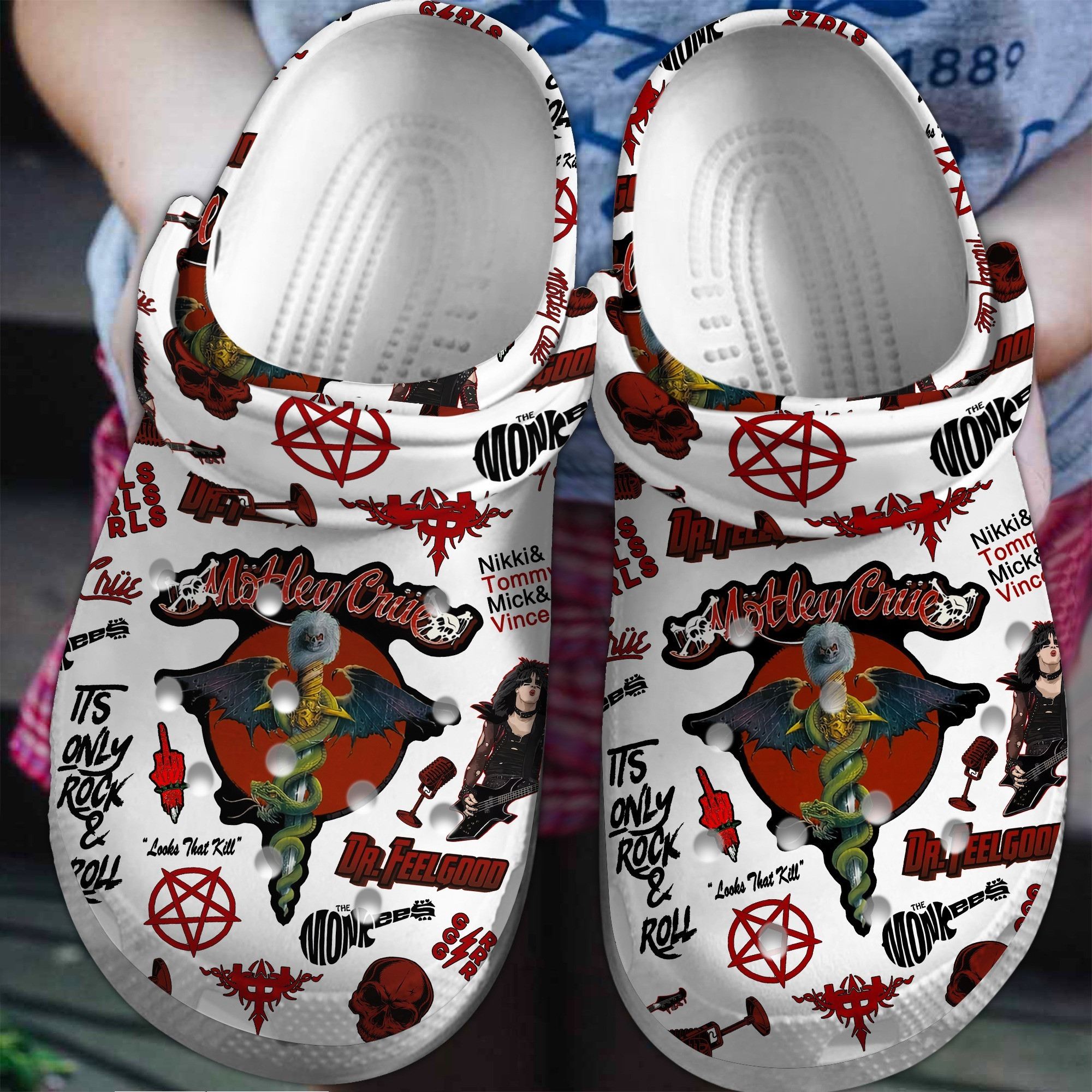 Willie Nelson Music Crocs Crocband Clogs Shoes - GNL1464817
